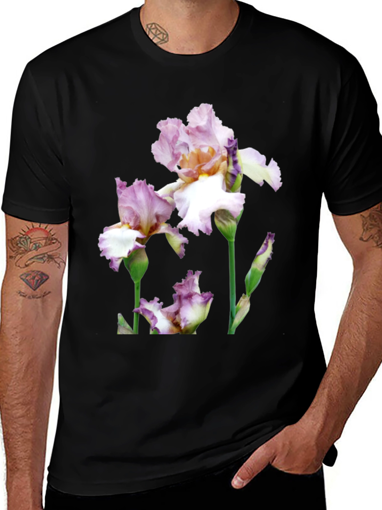 Floral Iris Graphic T-Shirt