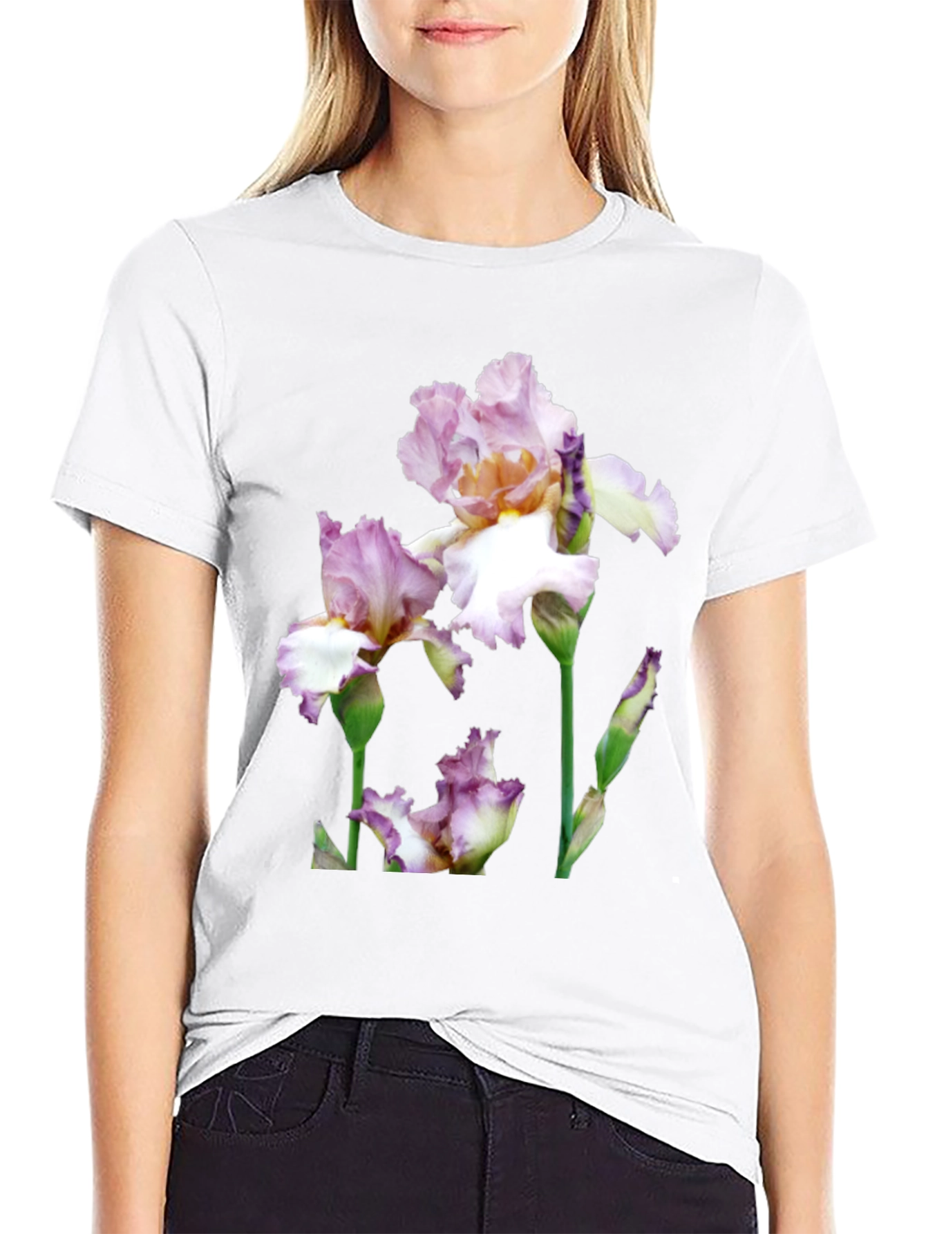 Floral Iris Graphic T-Shirt