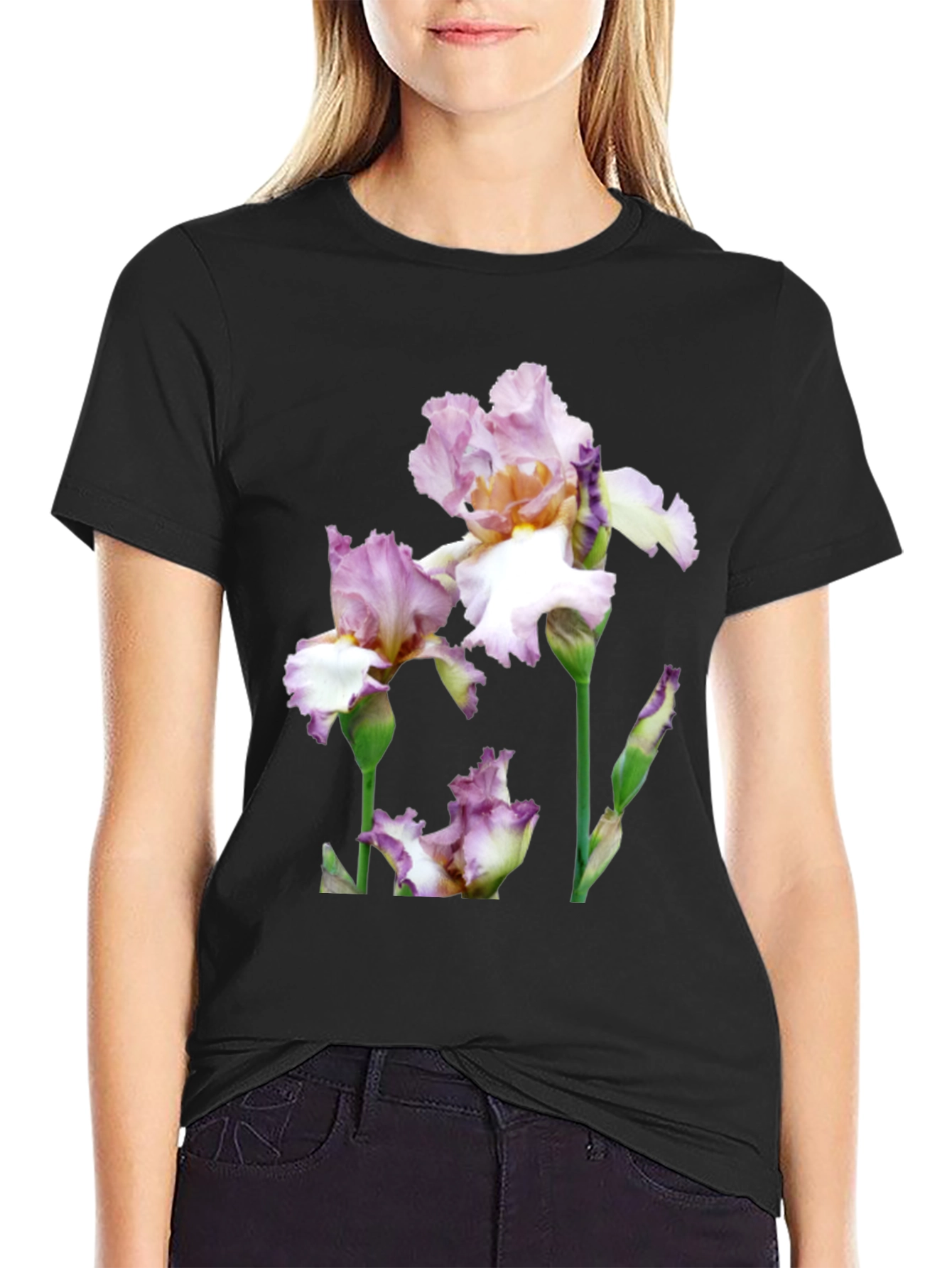 Floral Iris Graphic T-Shirt