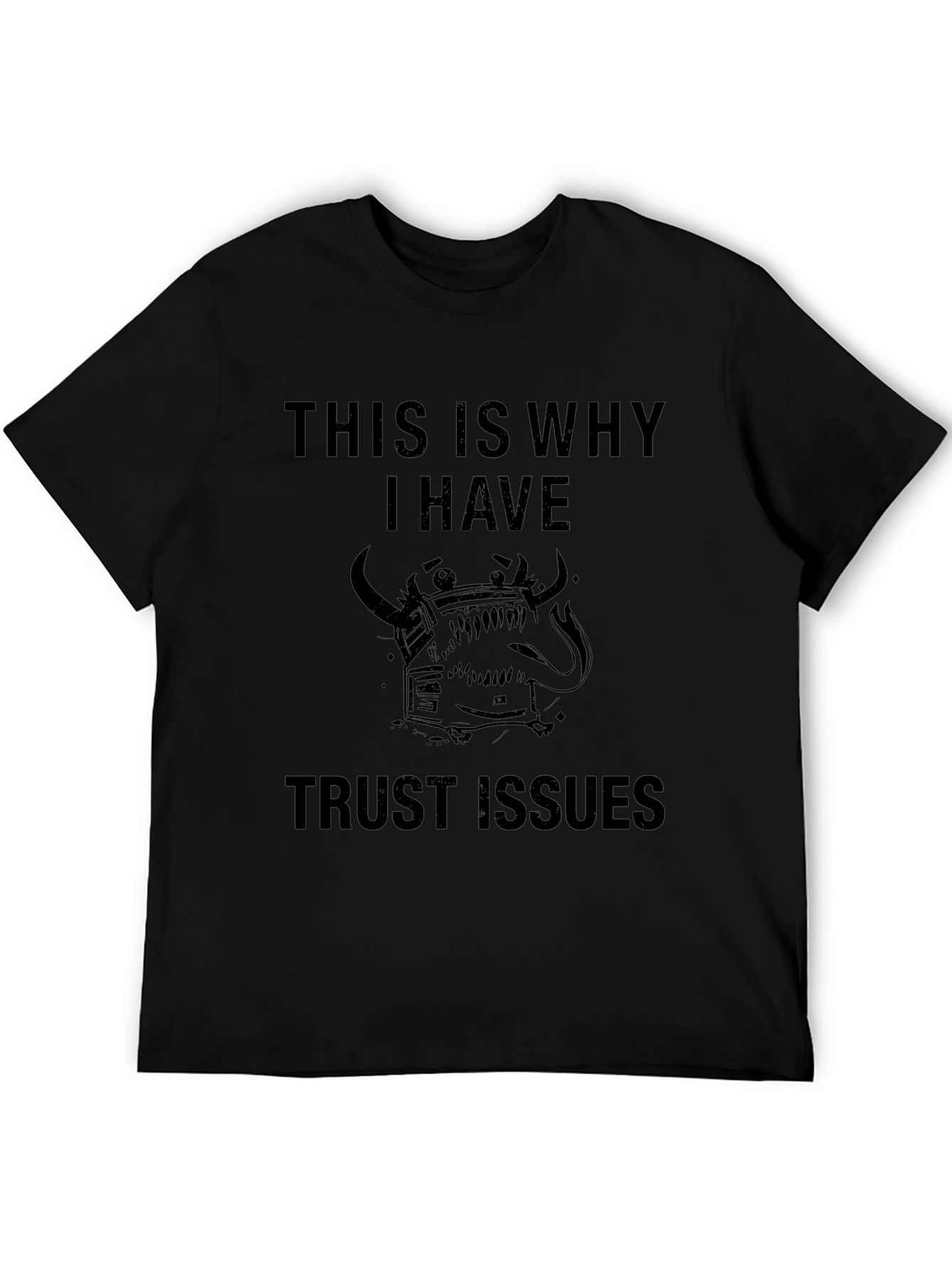 Trust Issues Graphic Tee - Black