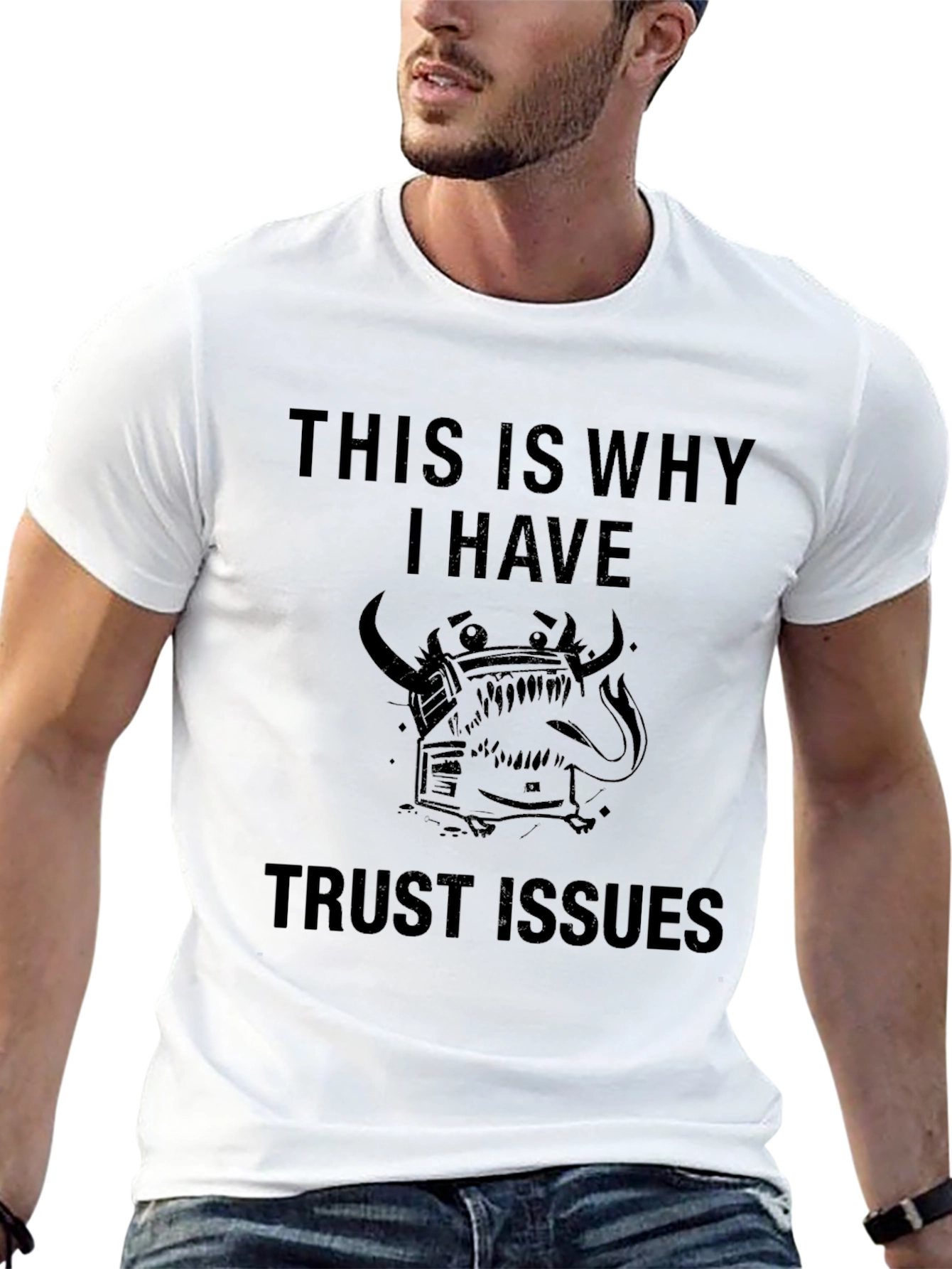 Trust Issues Graphic Tee - Black