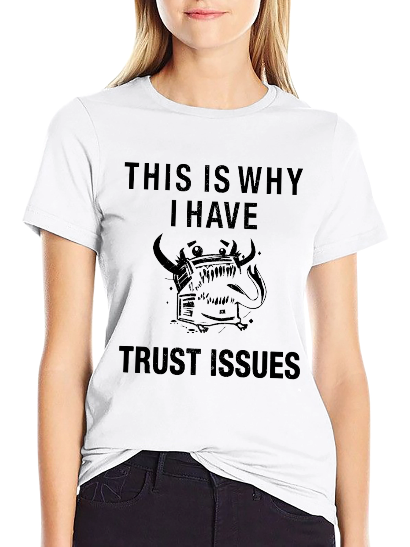 Trust Issues Graphic Tee - Black