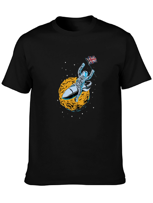 Astronaut Rocket Union Jack T-Shirt