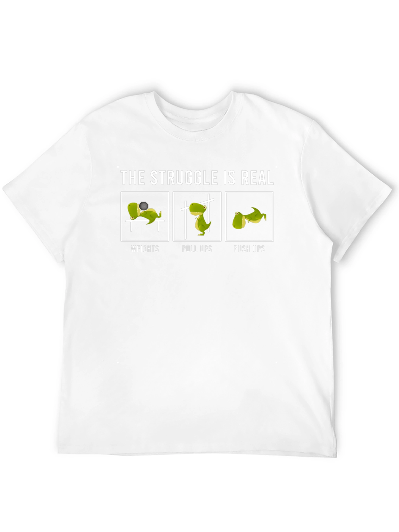 Dino Workout T-Shirt - The Struggle is Real