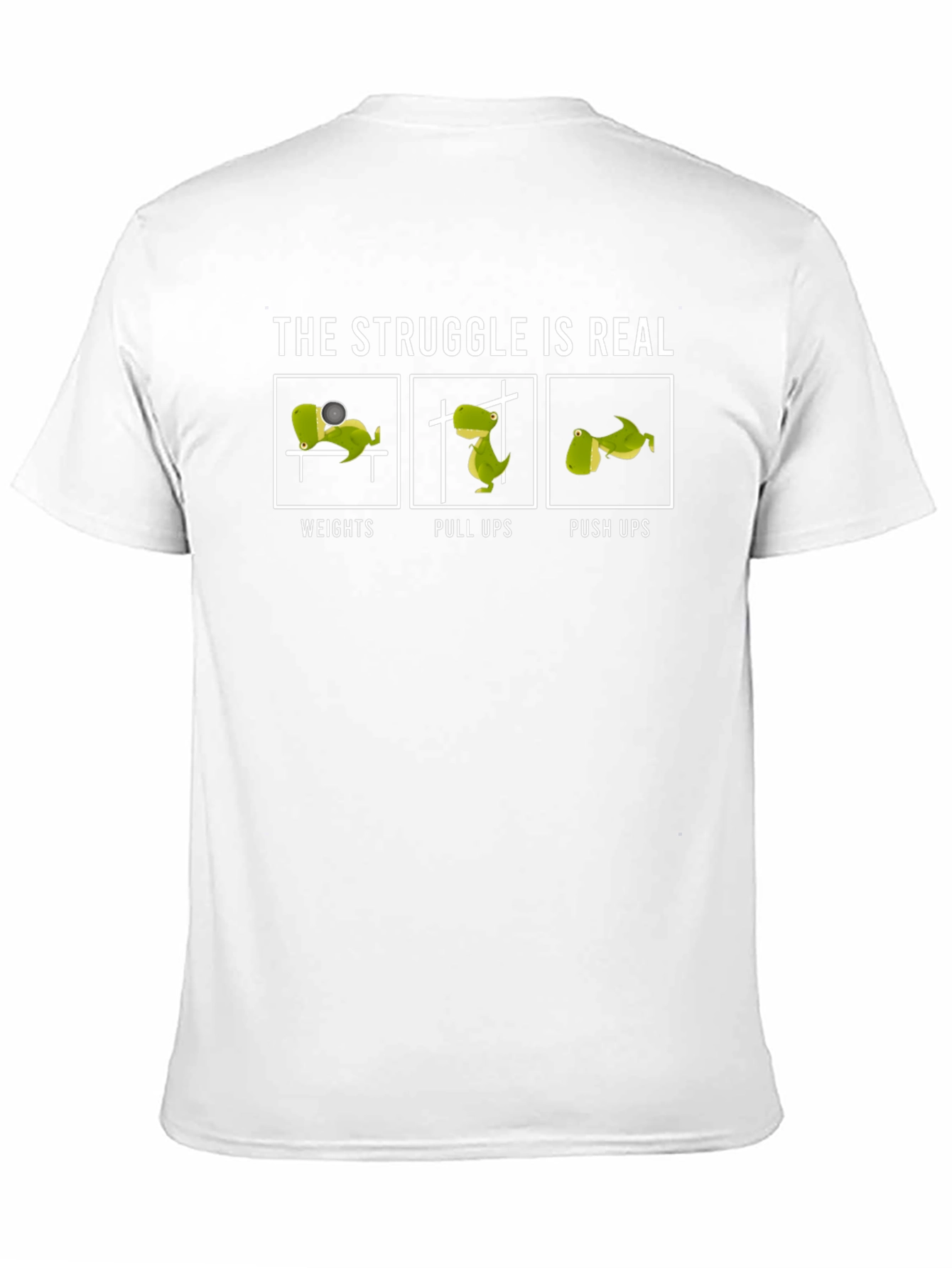 Dino Workout T-Shirt - The Struggle is Real