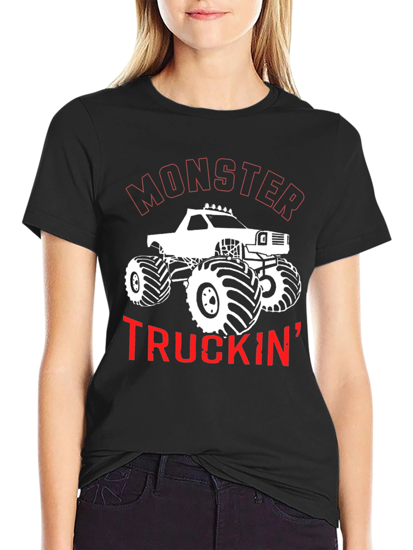 Monster Truck Graphic Tee - Black
