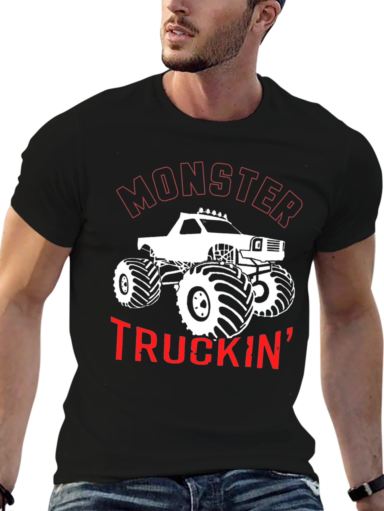 Monster Truck Graphic Tee - Black
