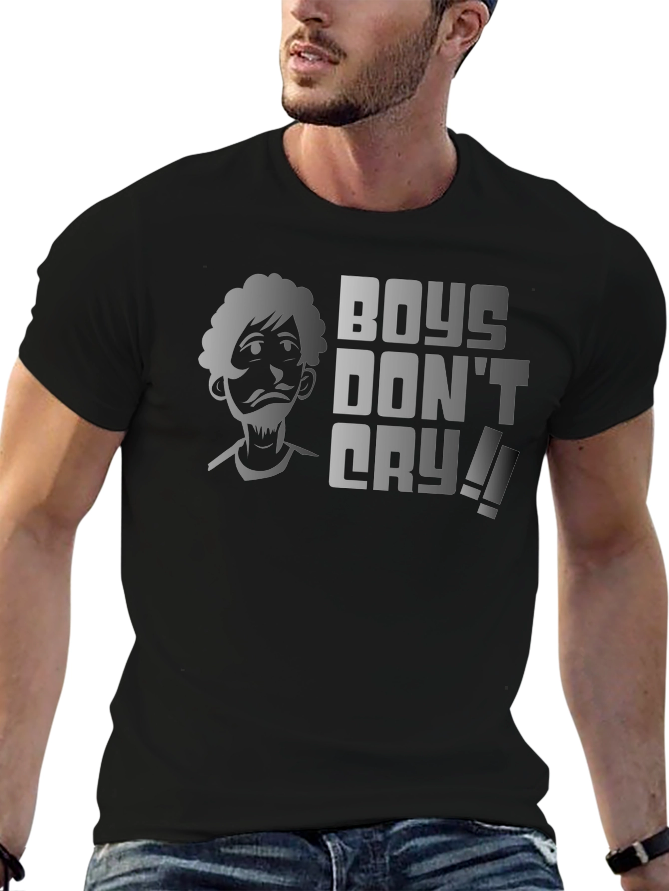 Boys Dont Cry Graphic Tee - Funny Shaggy T-Shirt