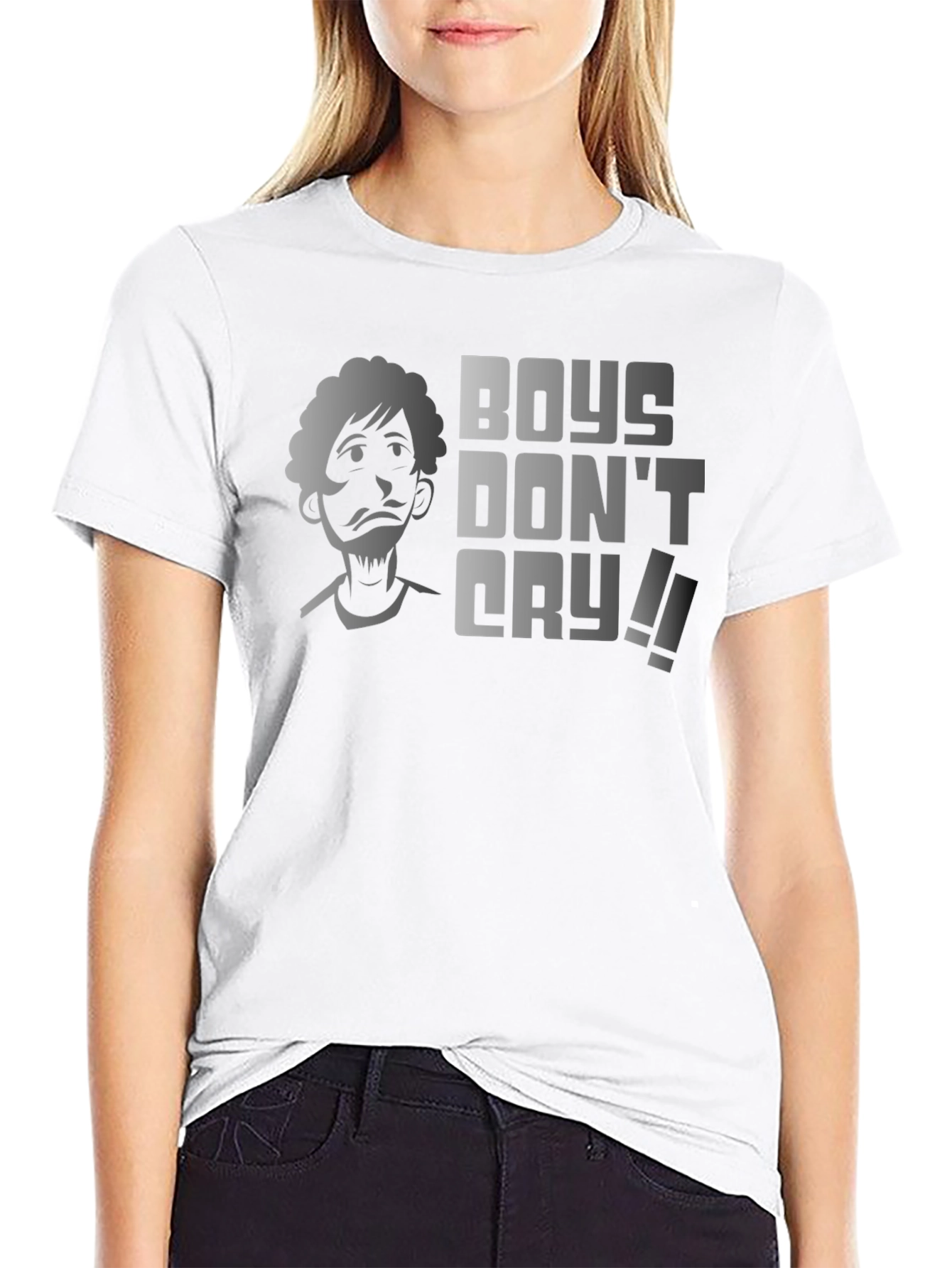 Boys Dont Cry Graphic Tee - Funny Shaggy T-Shirt