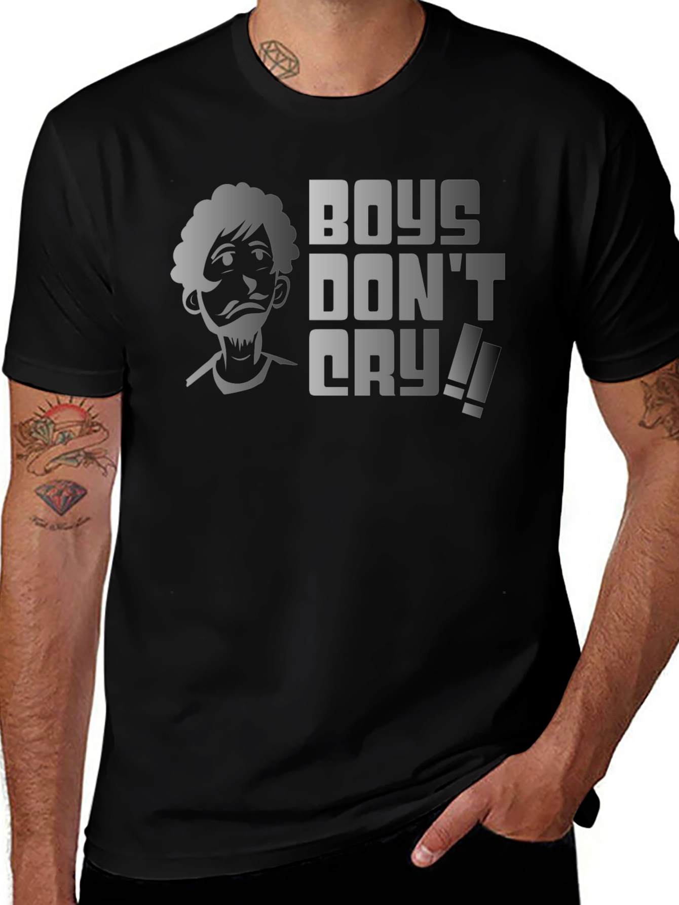 Boys Dont Cry Graphic Tee - Funny Shaggy T-Shirt