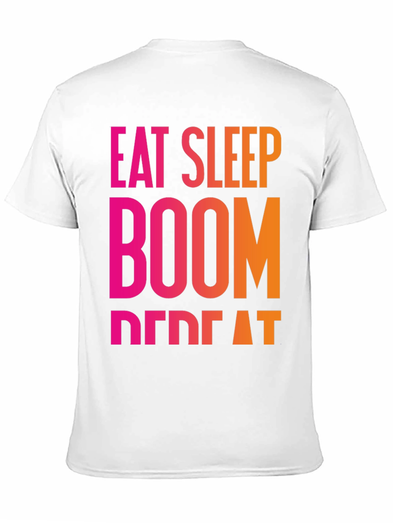 Eat Sleep Boom Repeat Black T-Shirt