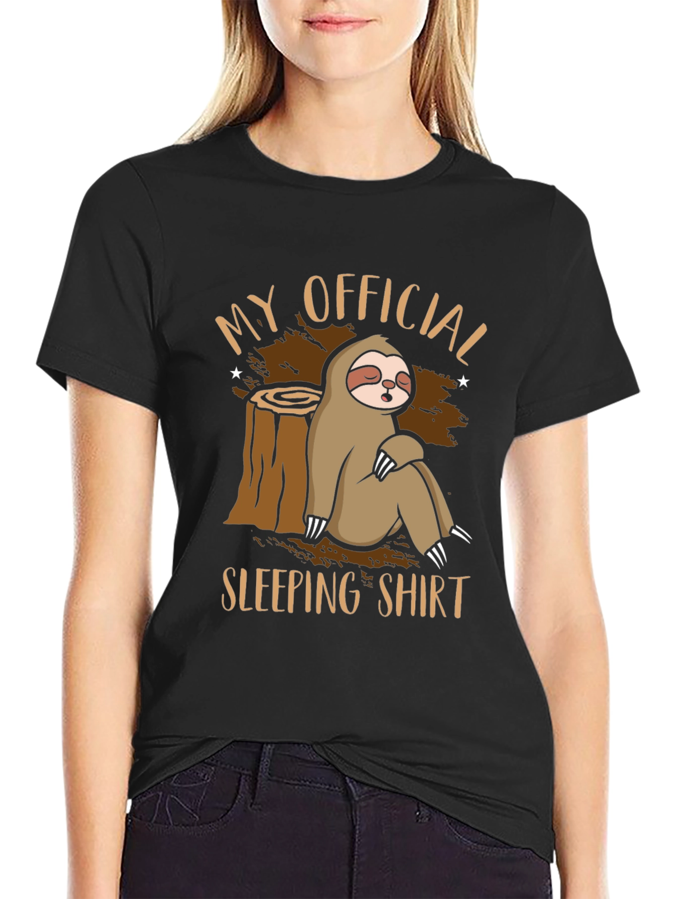 Sloth Sleeping Shirt Graphic Tee