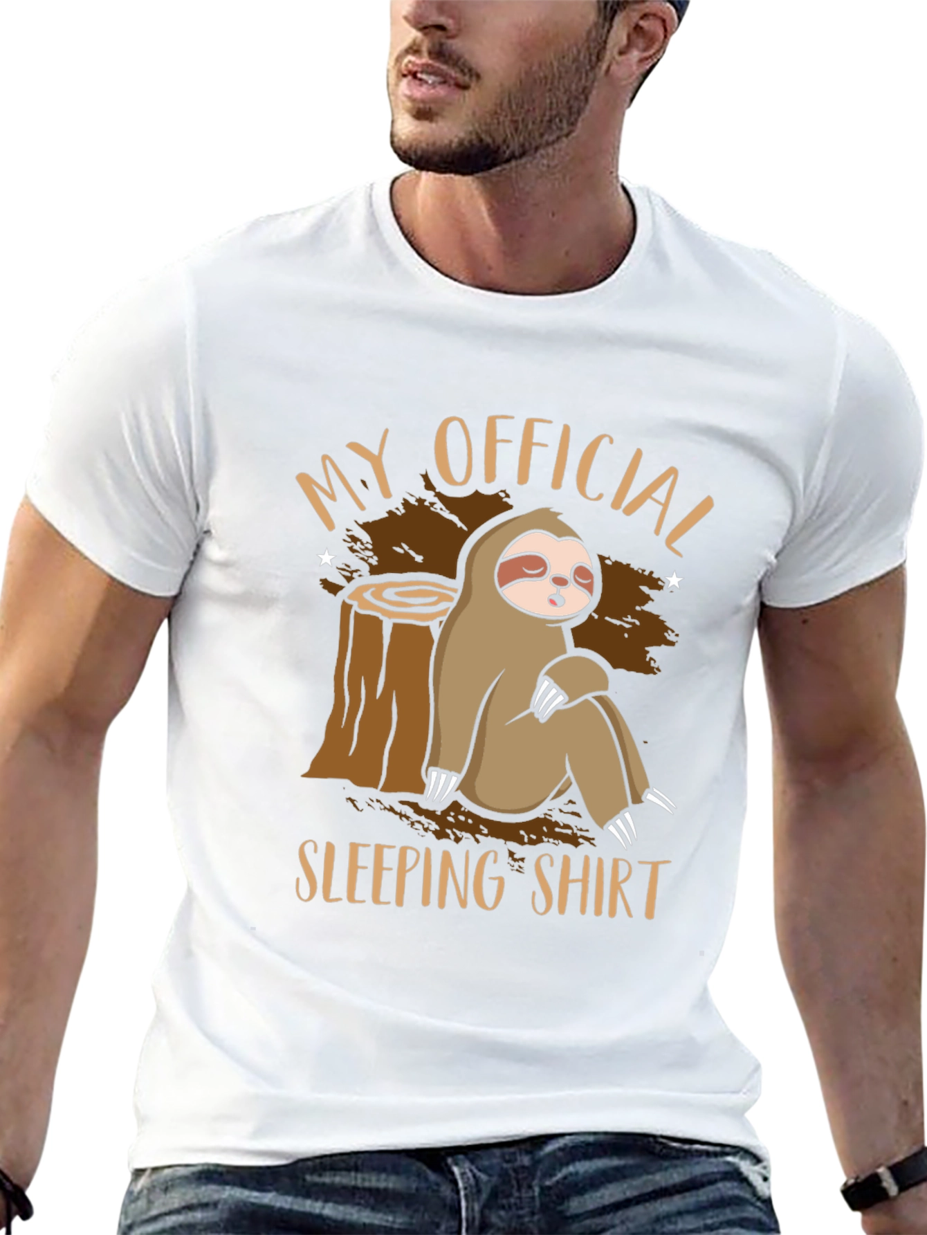 Sloth Sleeping Shirt Graphic Tee