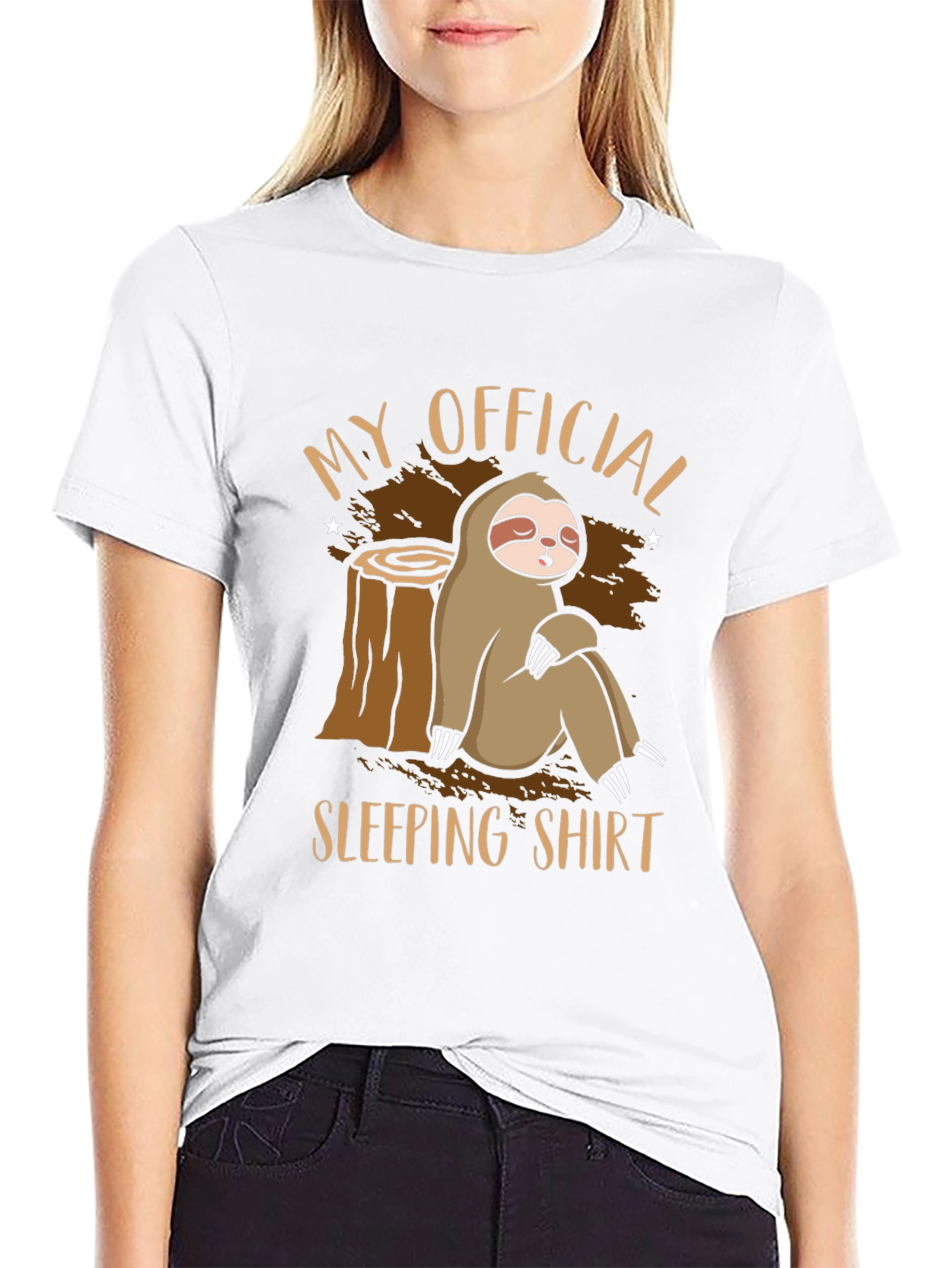 Sloth Sleeping Shirt Graphic Tee