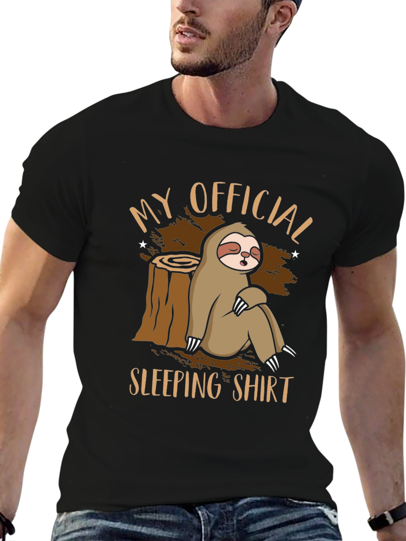 Sloth Sleeping Shirt Graphic Tee