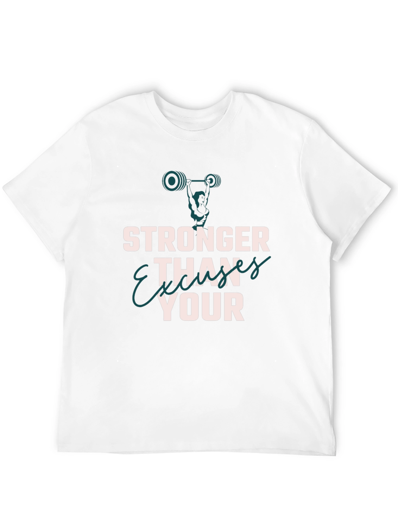 Stronger Than Your Excuses Black T-Shirt Workout Gym