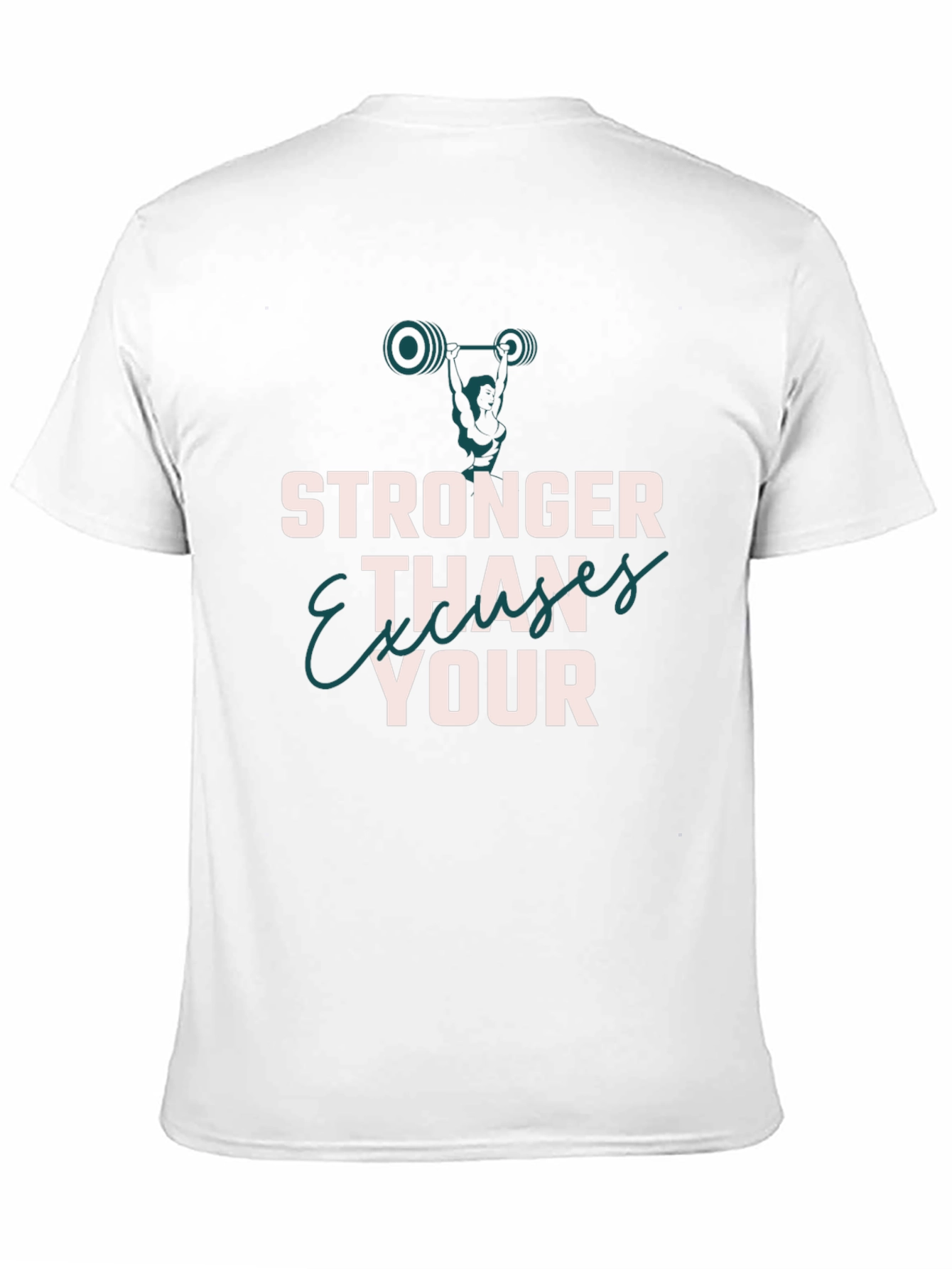 Stronger Than Your Excuses Black T-Shirt Workout Gym