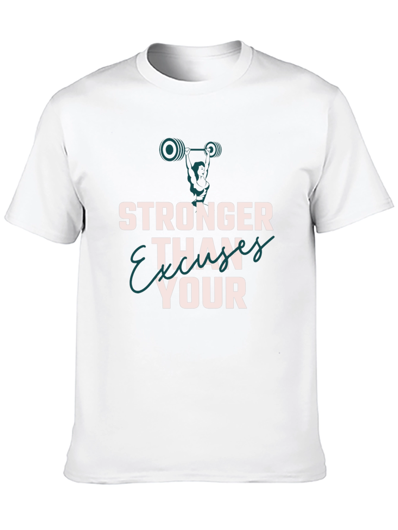 Stronger Than Your Excuses Black T-Shirt Workout Gym