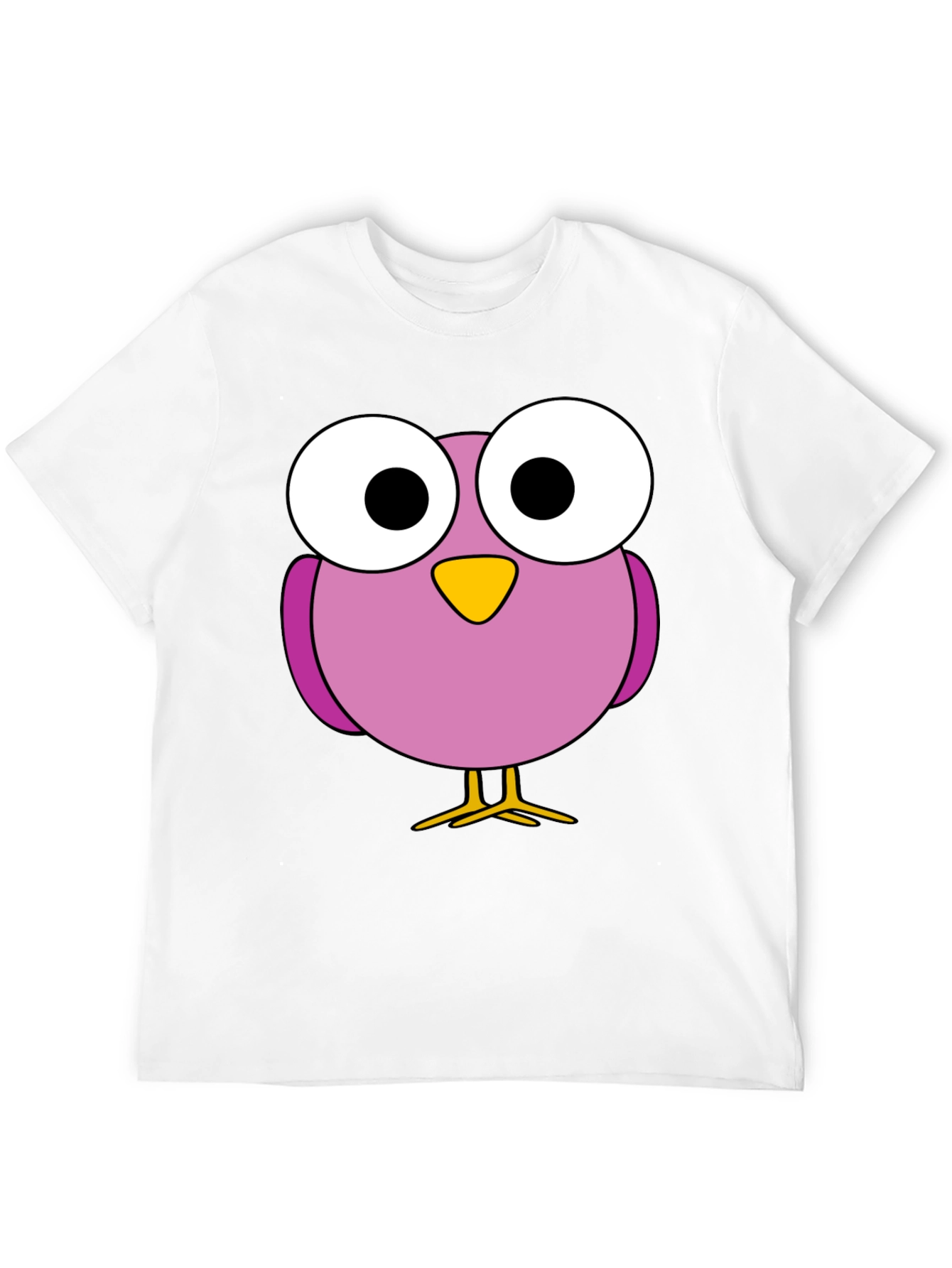 Funny Bird Graphic Tee - Casual Black T-Shirt