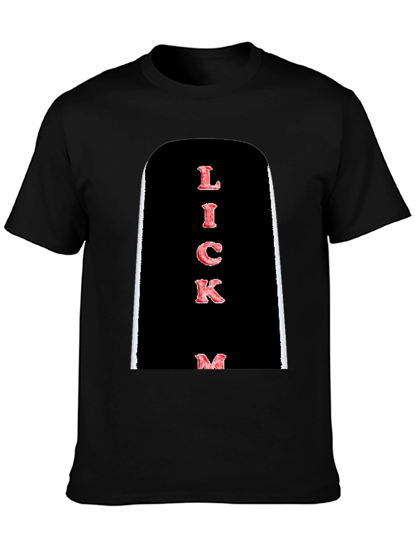 Lick Me Graphic Tee - Bold Black T-Shirt