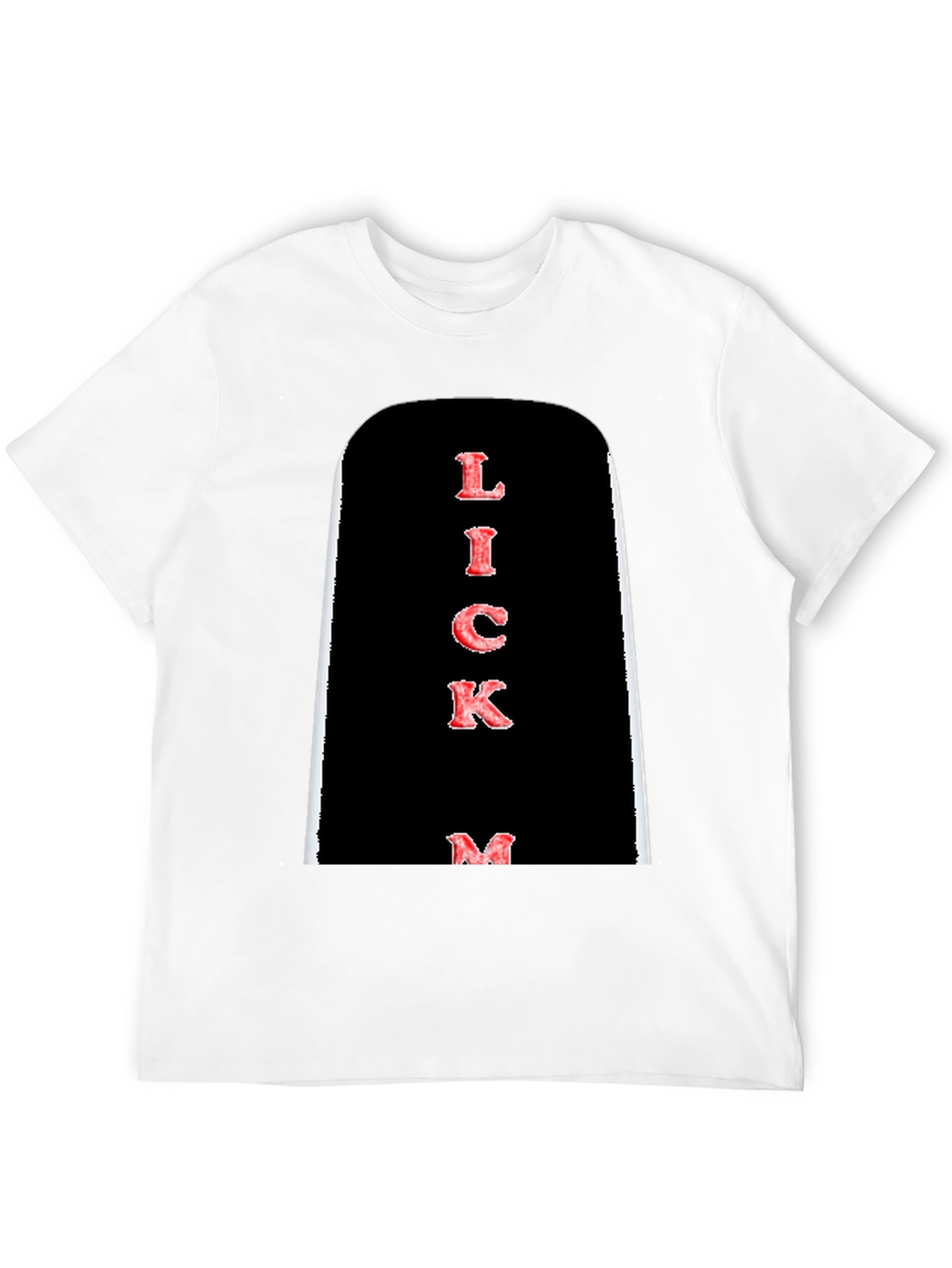 Lick Me Graphic Tee - Bold Black T-Shirt