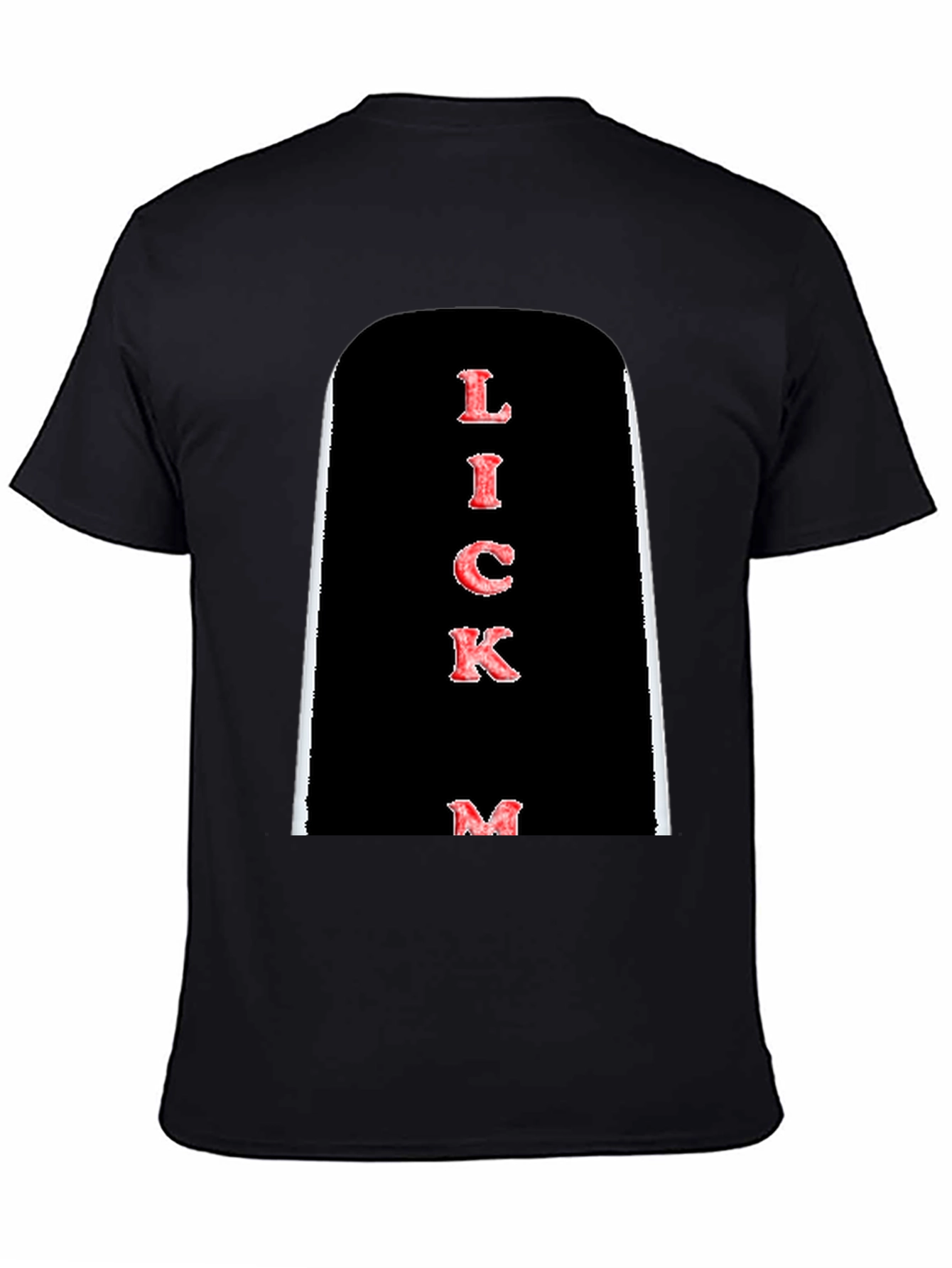 Lick Me Graphic Tee - Bold Black T-Shirt