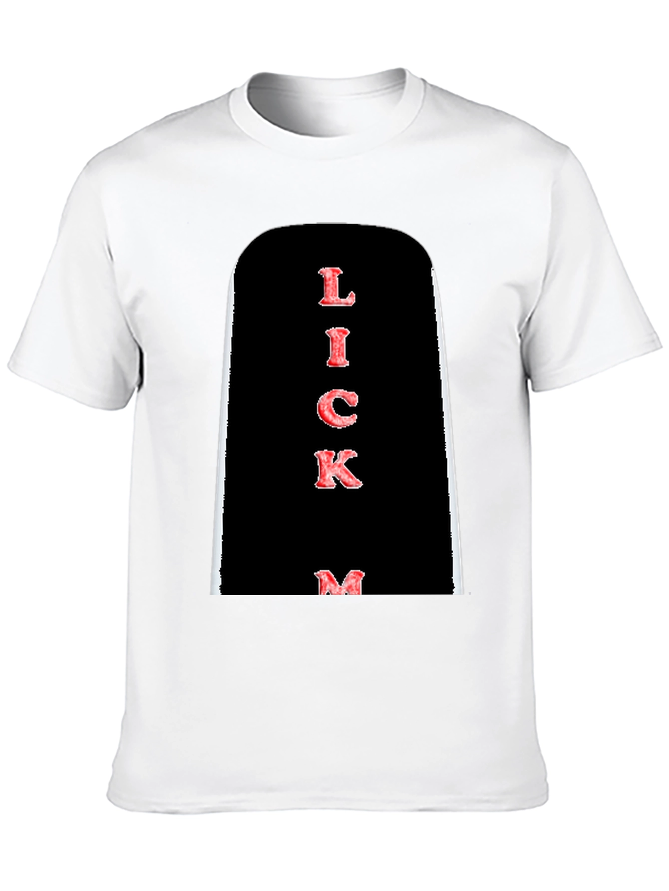 Lick Me Graphic Tee - Bold Black T-Shirt