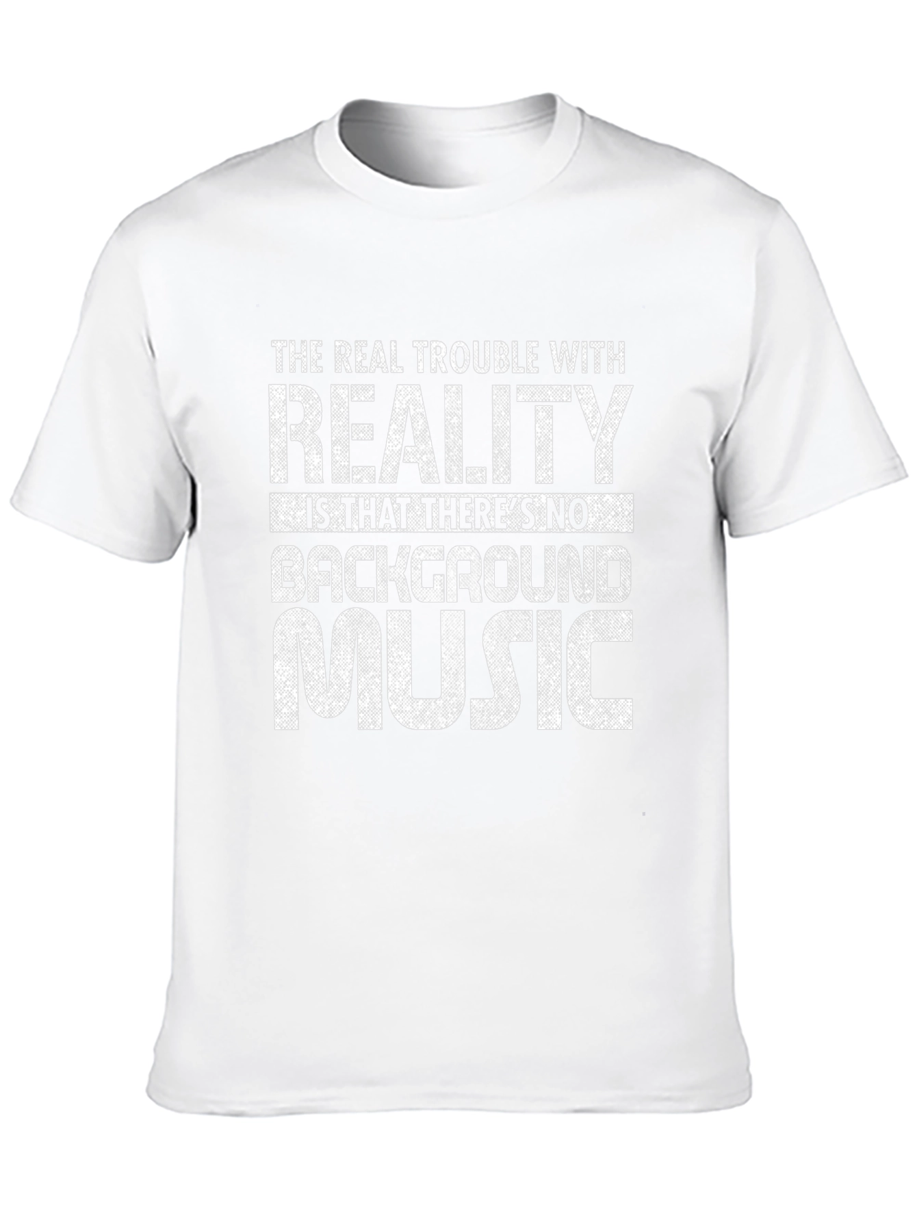 Funny Reality Background Music Graphic T-Shirt