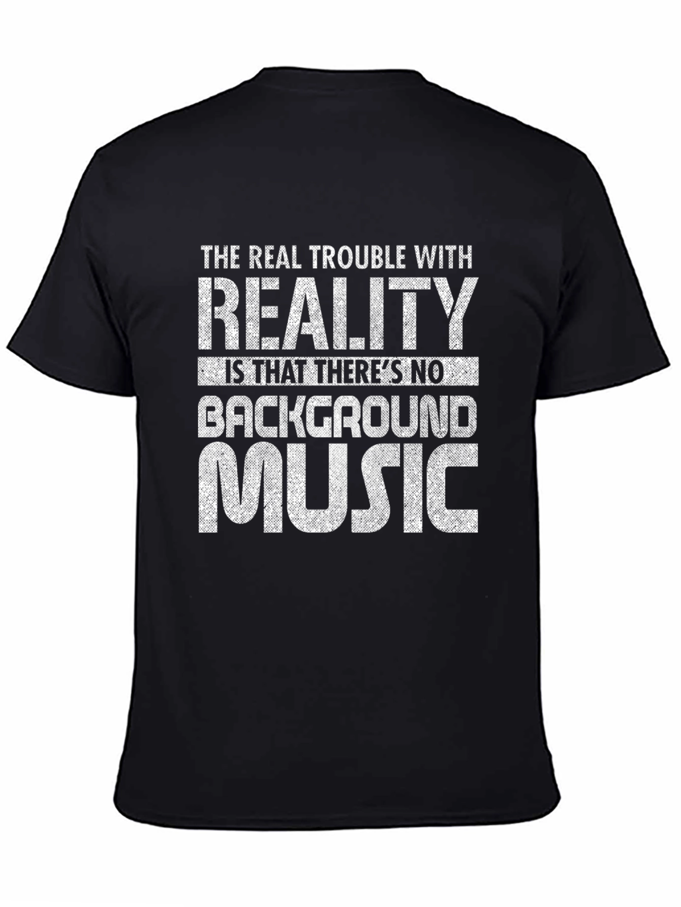 Funny Reality Background Music Graphic T-Shirt