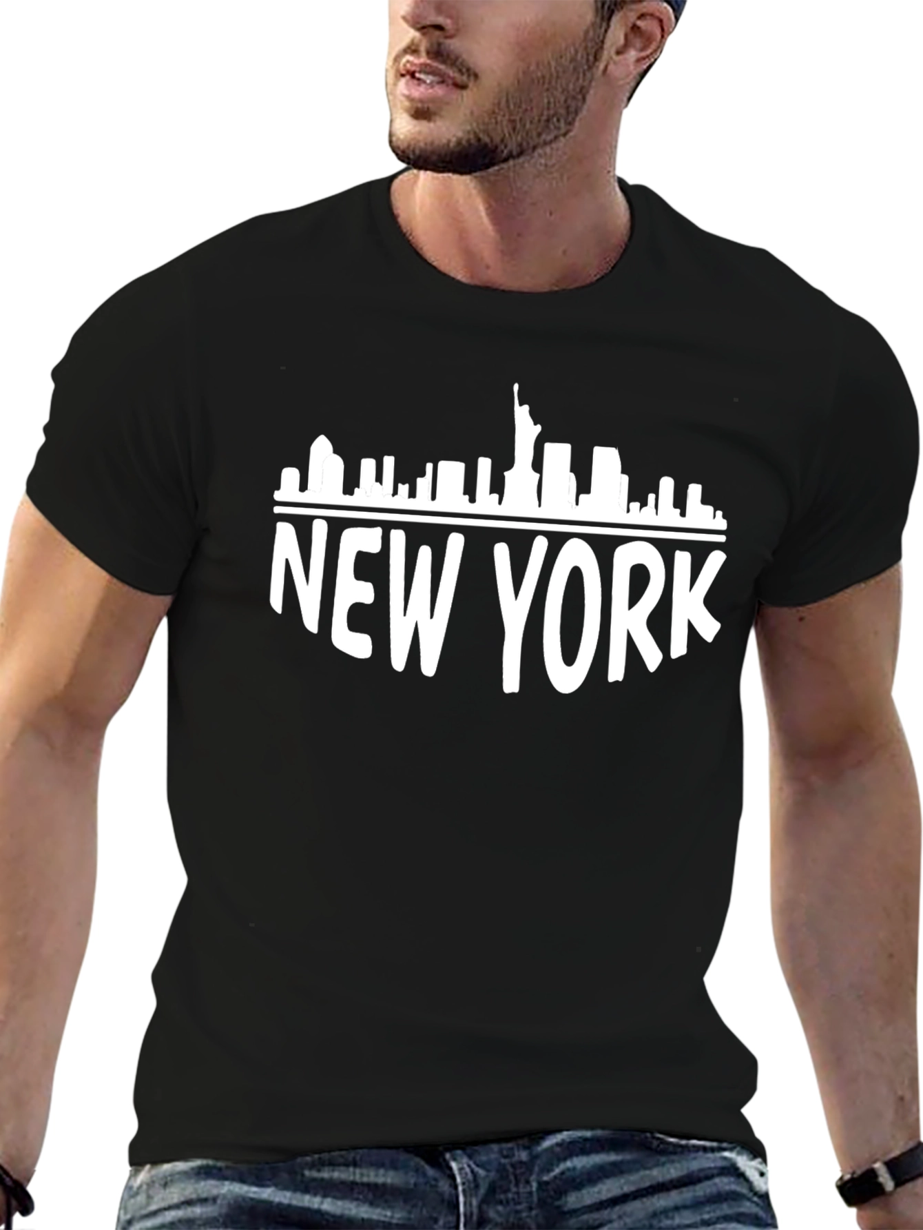 New York City Skyline Graphic T-Shirt