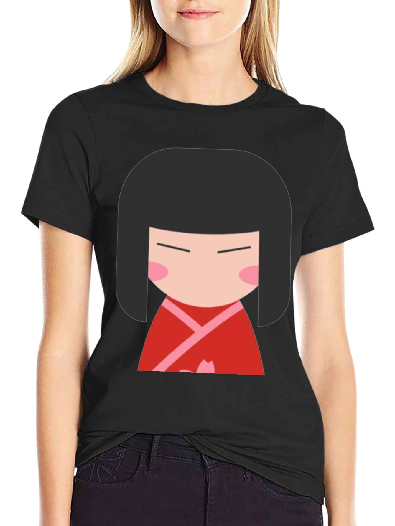 Kokeshi Doll Graphic T-Shirt - Unisex