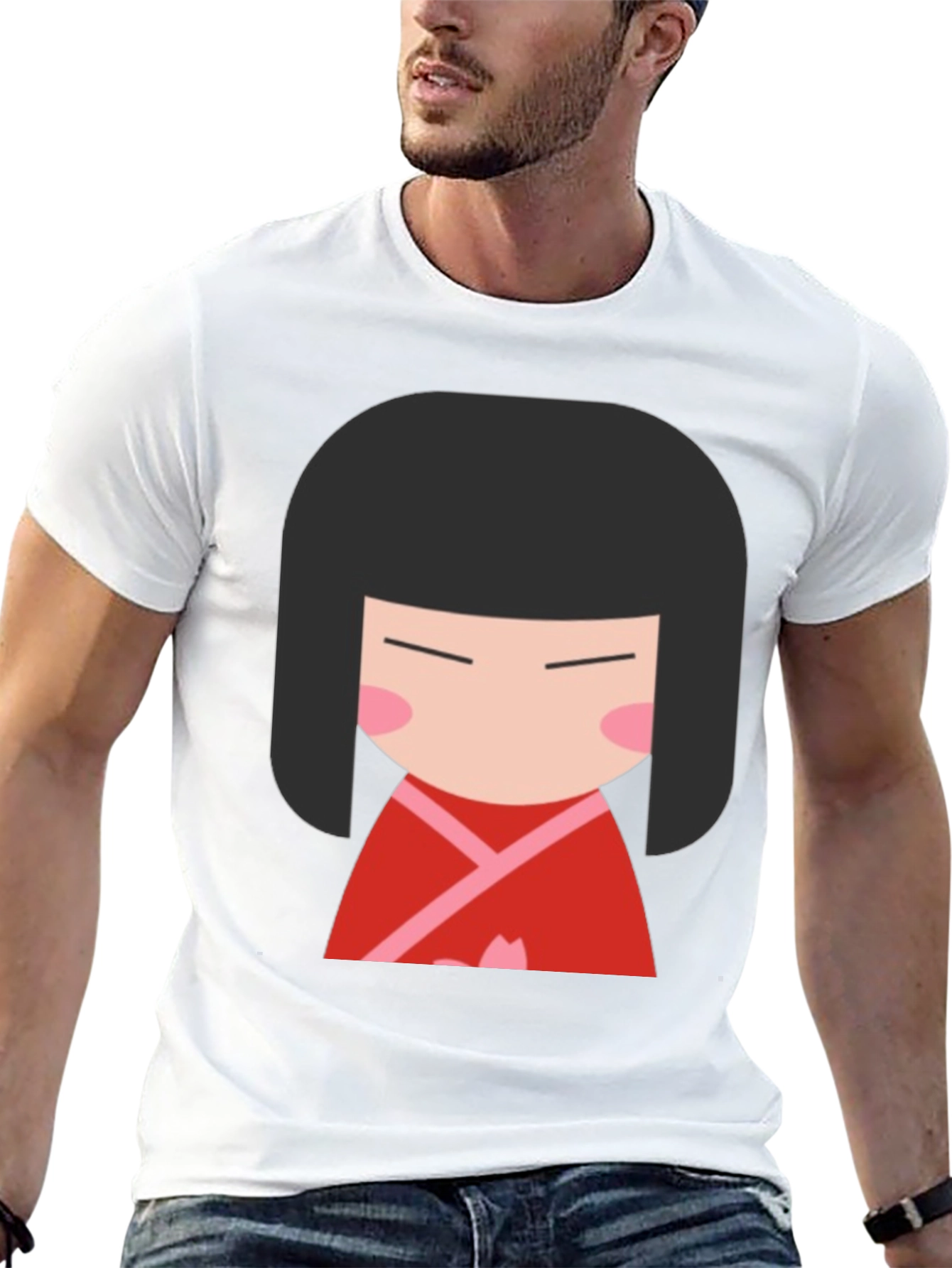 Kokeshi Doll Graphic T-Shirt - Unisex