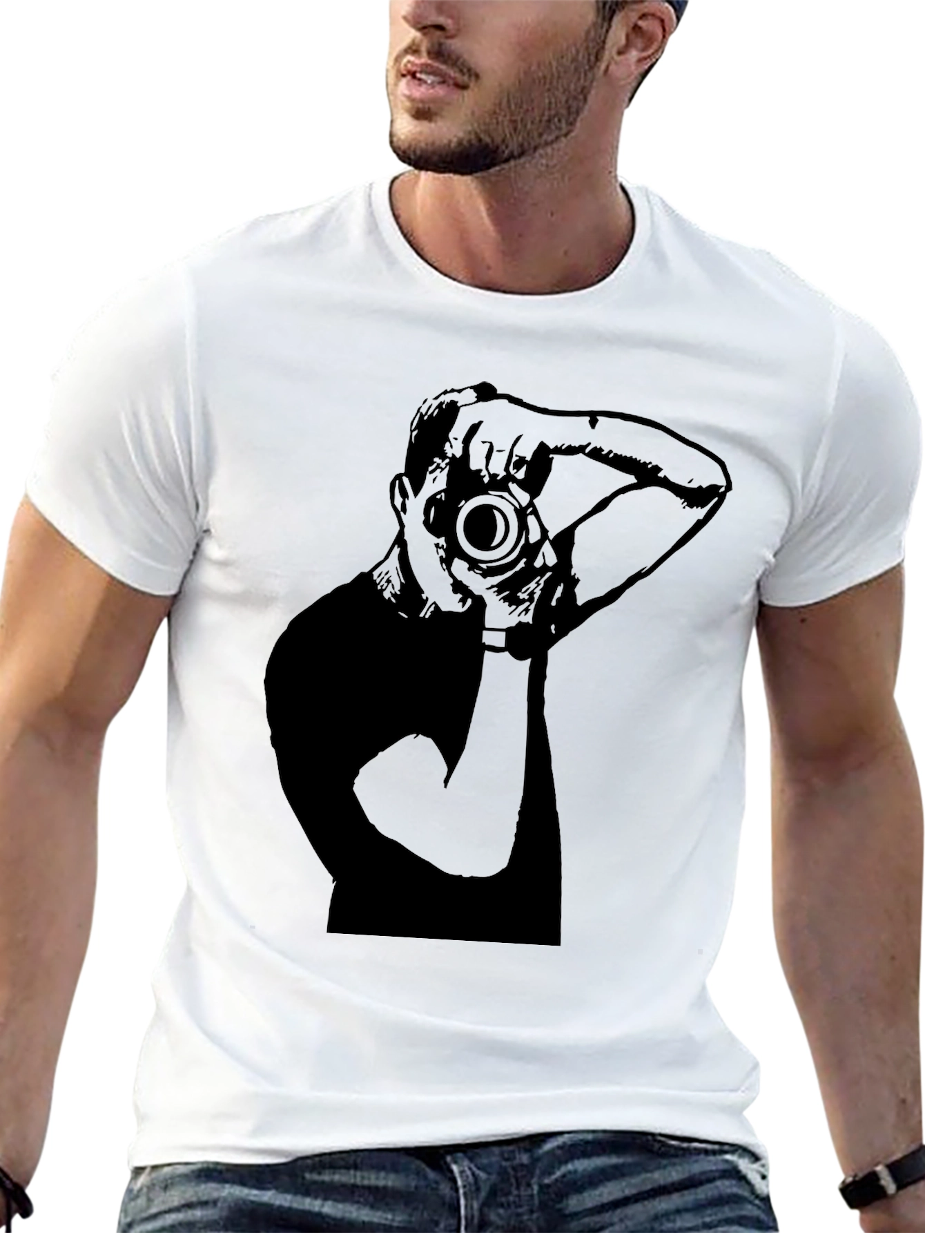 Photographer Graphic Black T-Shirt
