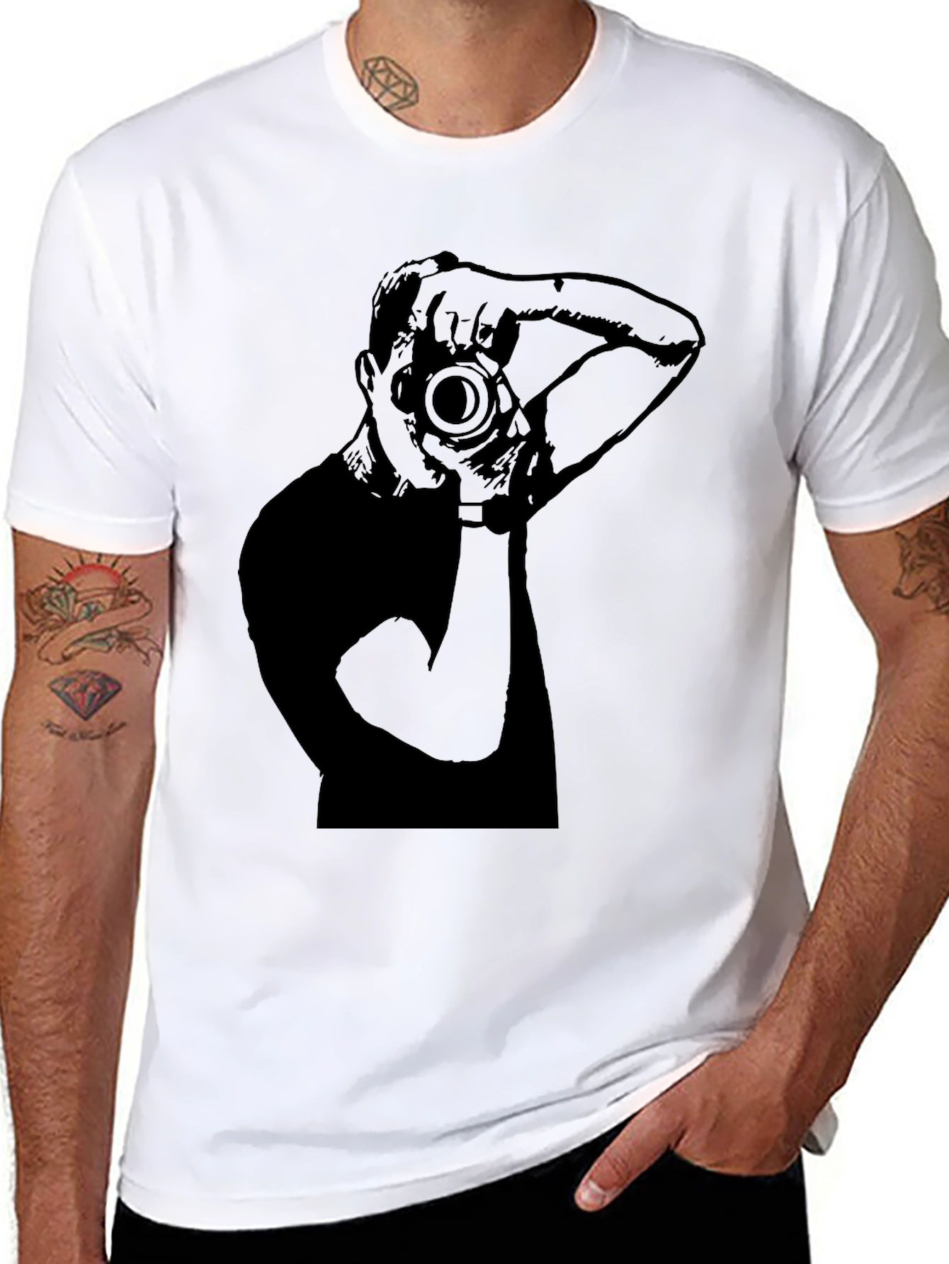 Photographer Graphic Black T-Shirt