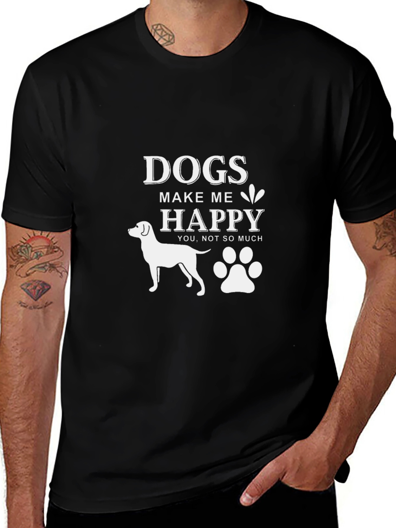 Dogs Make Me Happy T-Shirt