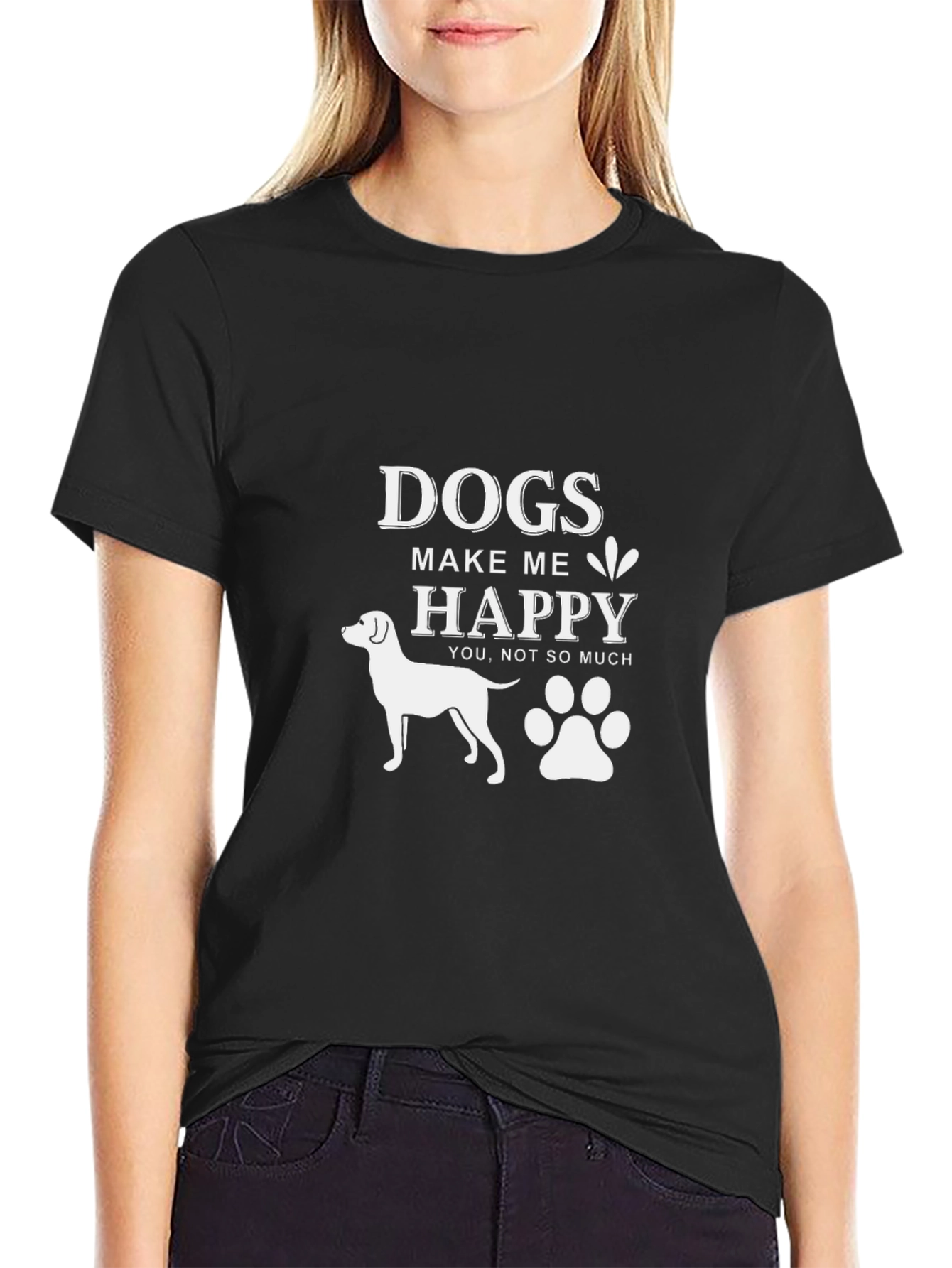 Dogs Make Me Happy T-Shirt