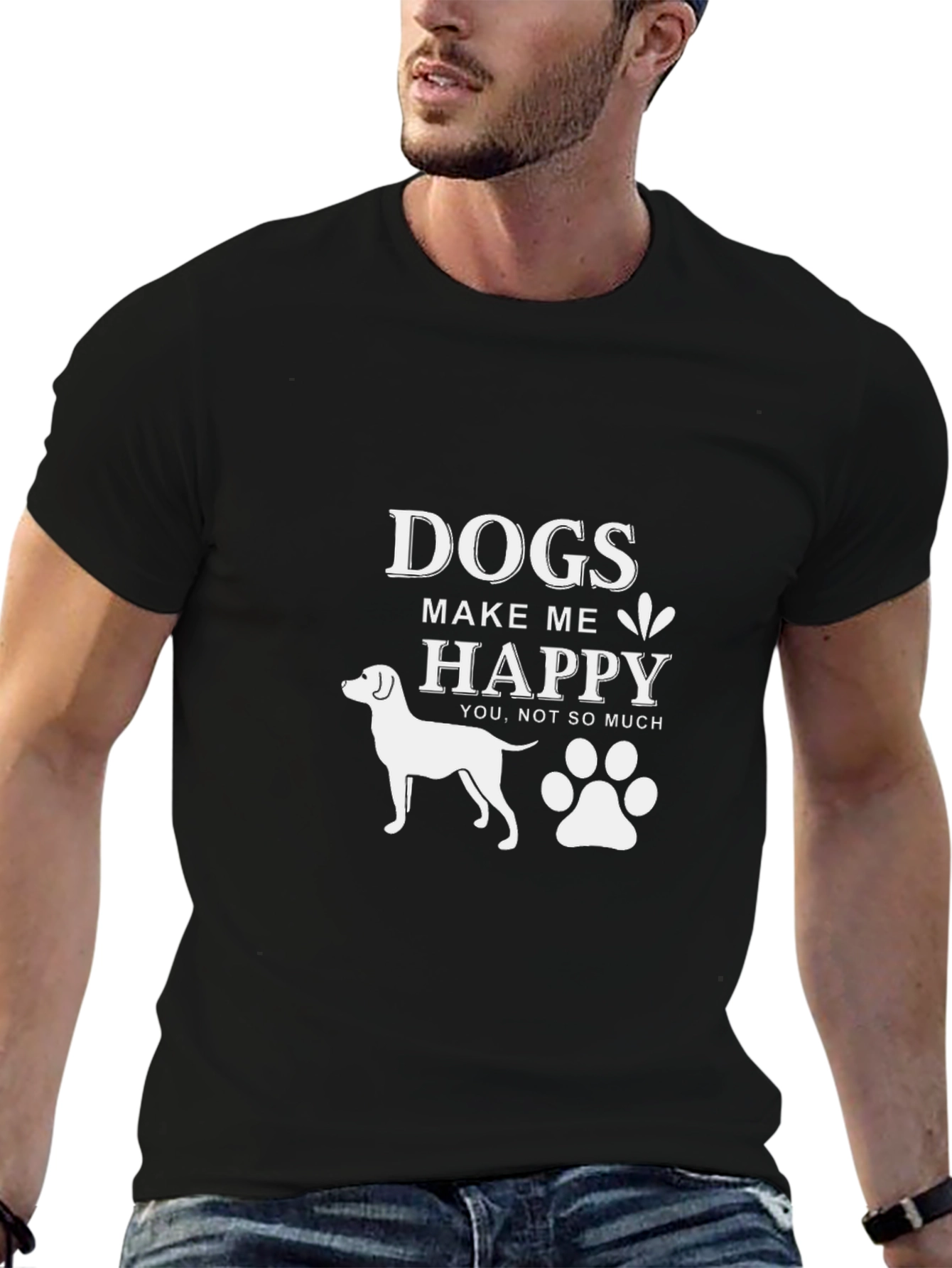 Dogs Make Me Happy T-Shirt