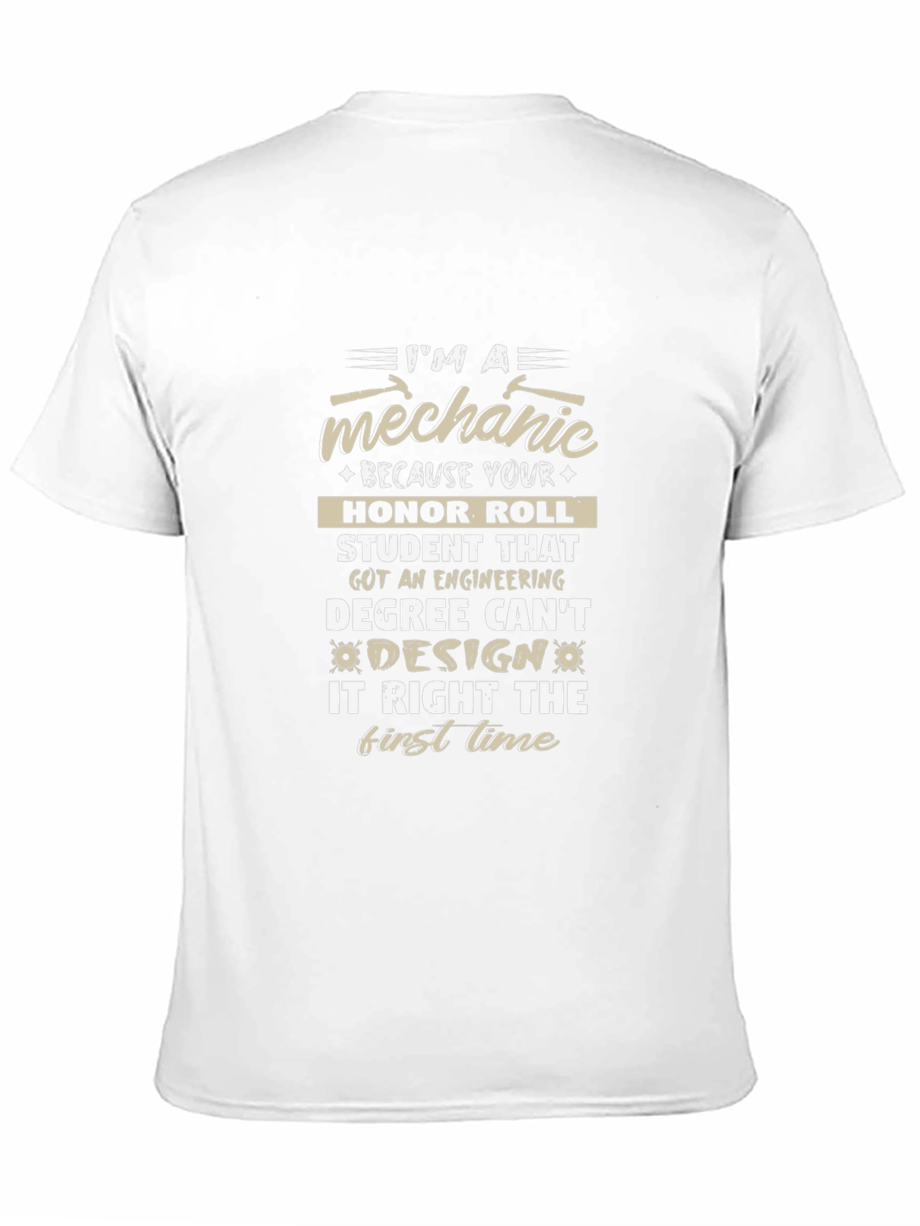 Mechanic T-Shirt: Funny Engineering Degree Design