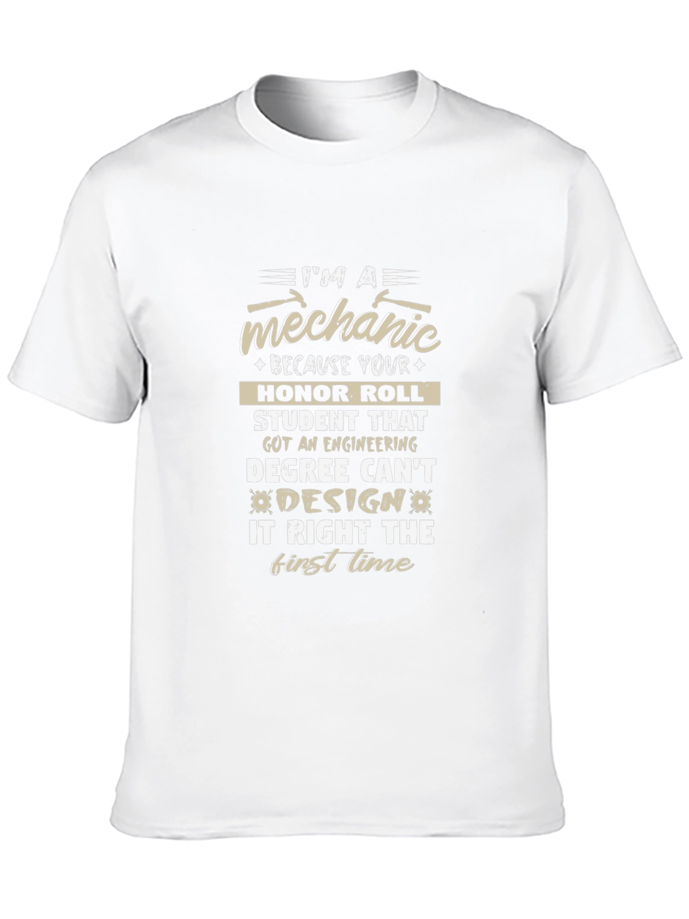 Mechanic T-Shirt: Funny Engineering Degree Design