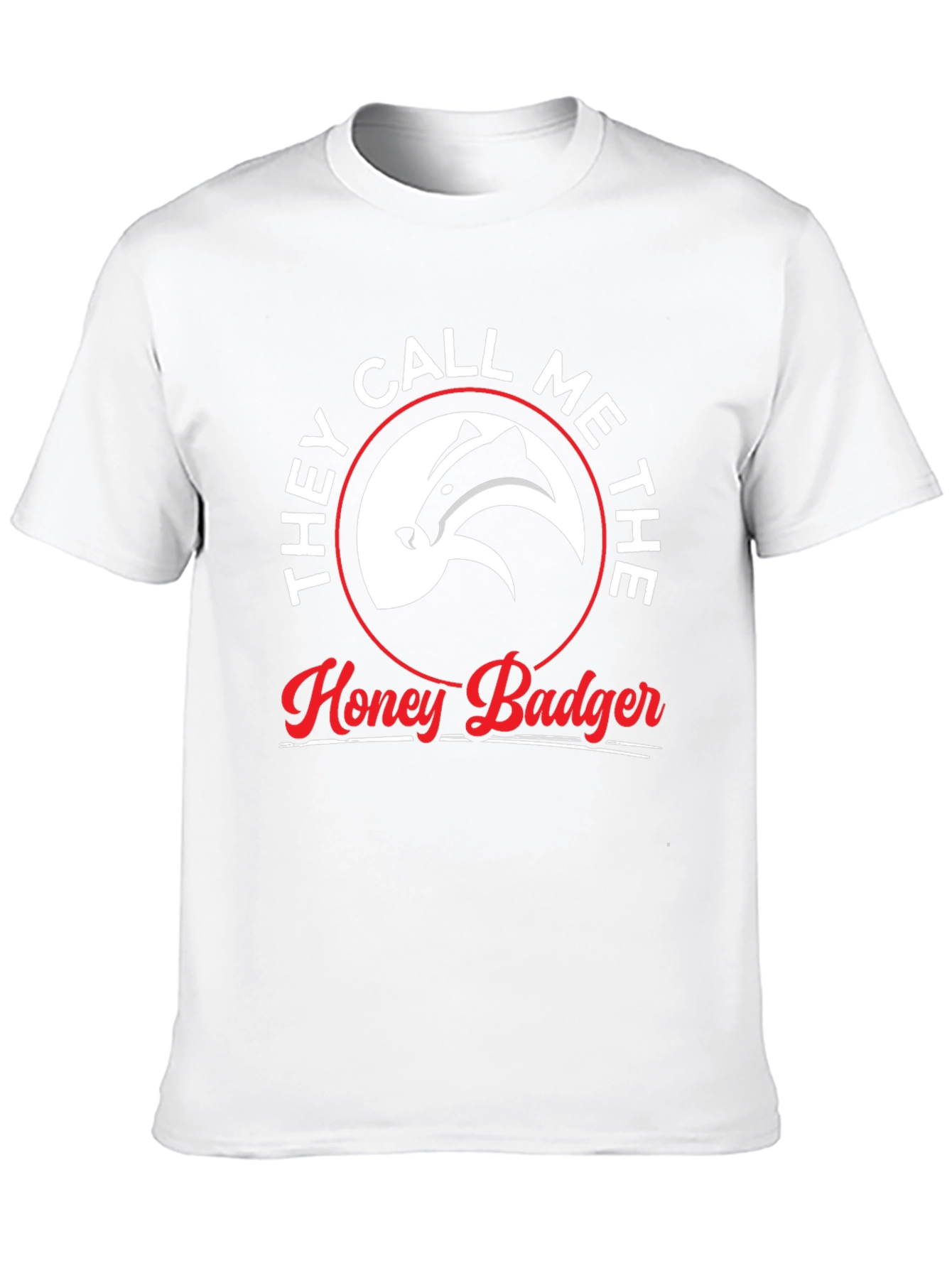 Honey Badger Graphic Tee - Unisex Black Cotton T-Shirt