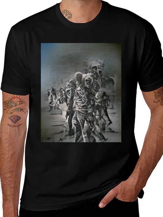 Zombie Horror Graphic Print T-Shirt