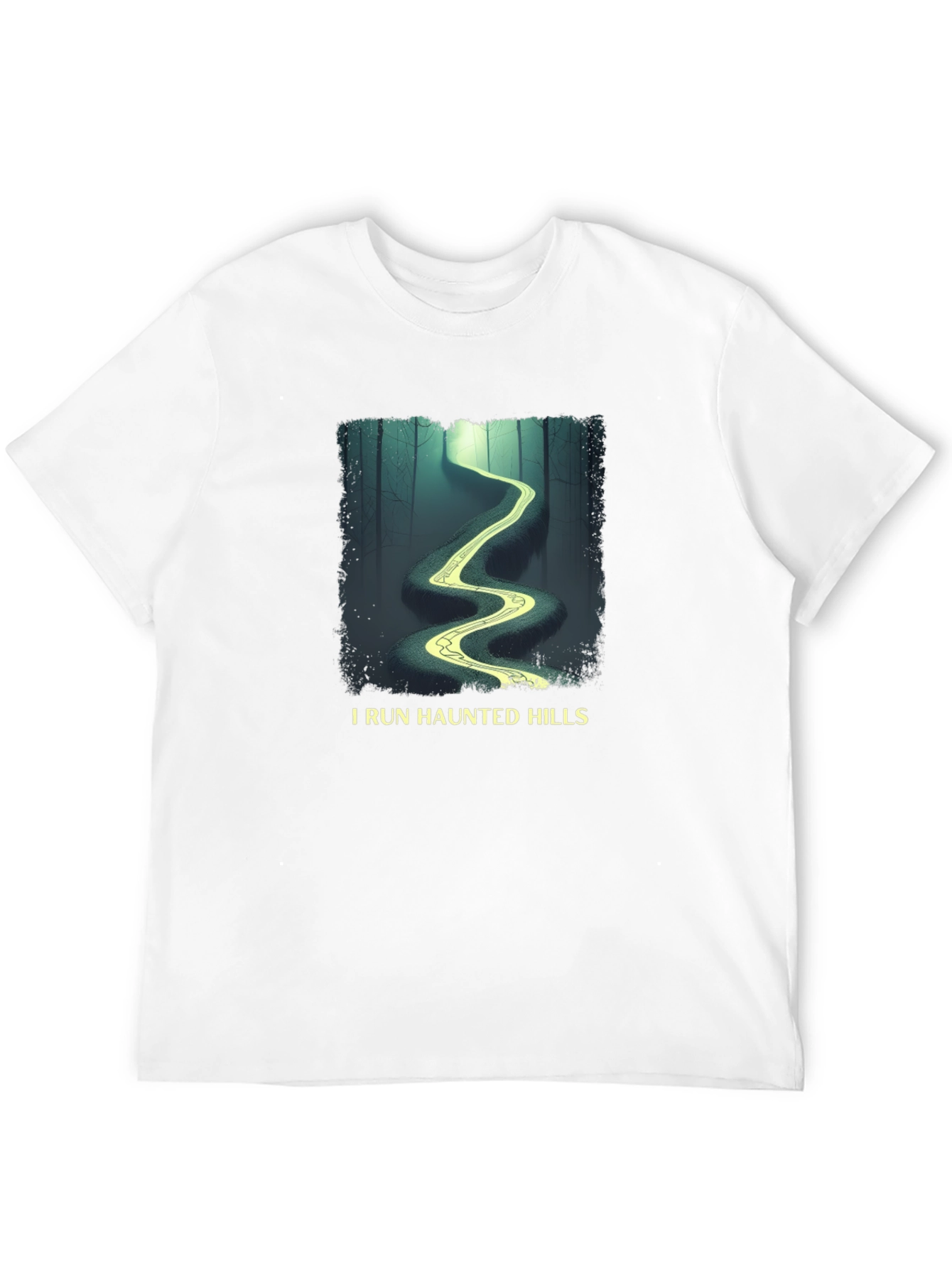 I Run Haunted Hills Black Graphic T-Shirt