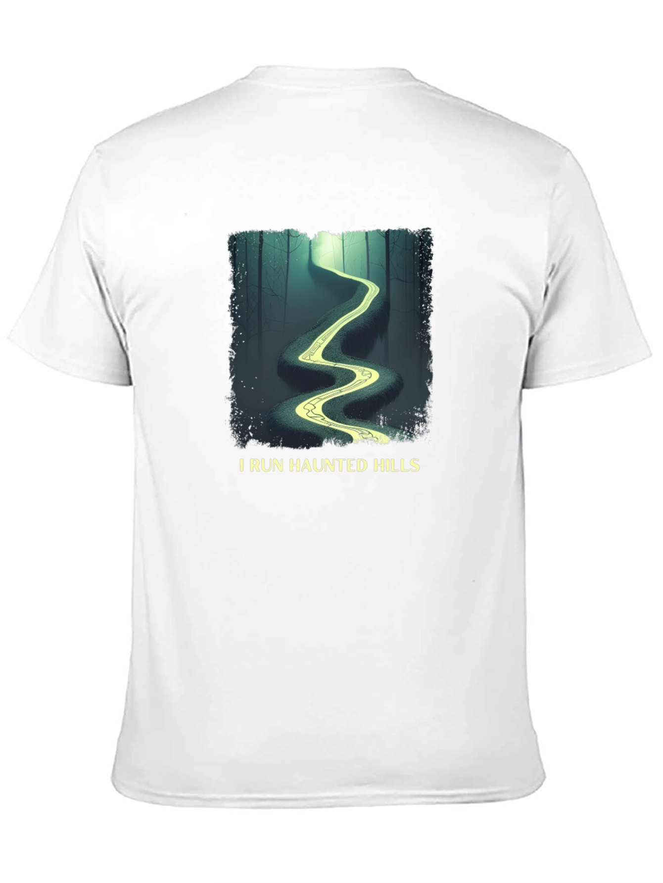 I Run Haunted Hills Black Graphic T-Shirt