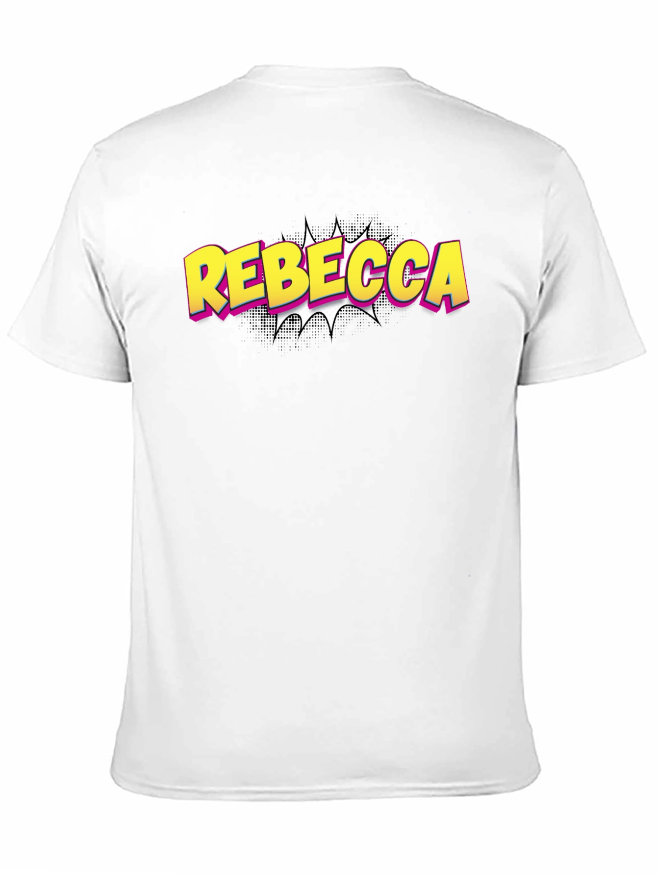 Rebecca Comic Style Black T-Shirt