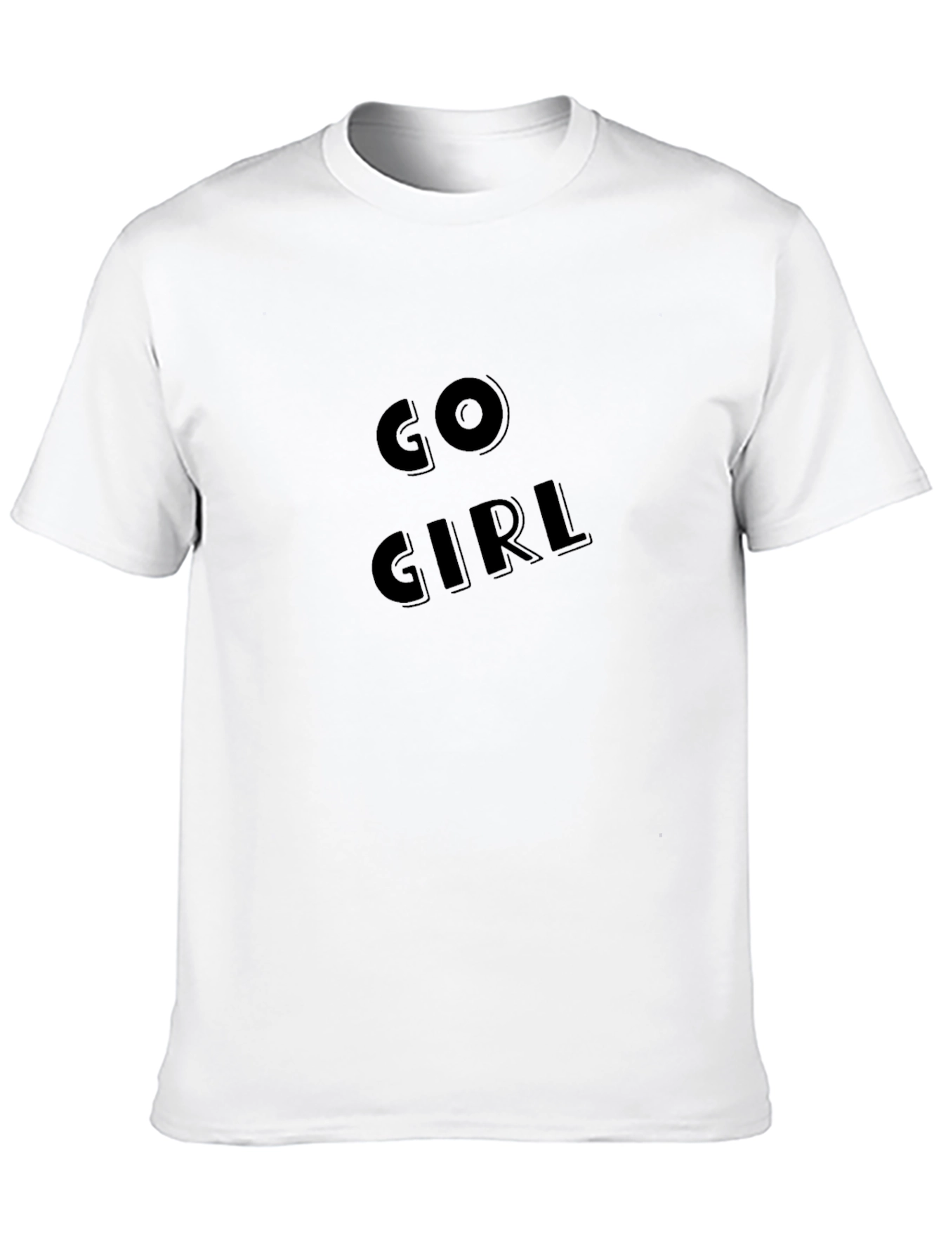 Go Girl Black T-Shirt: Motivational & Stylish