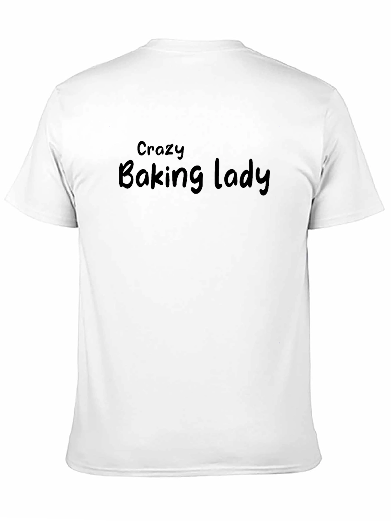 Crazy Baking Lady Black T-Shirt