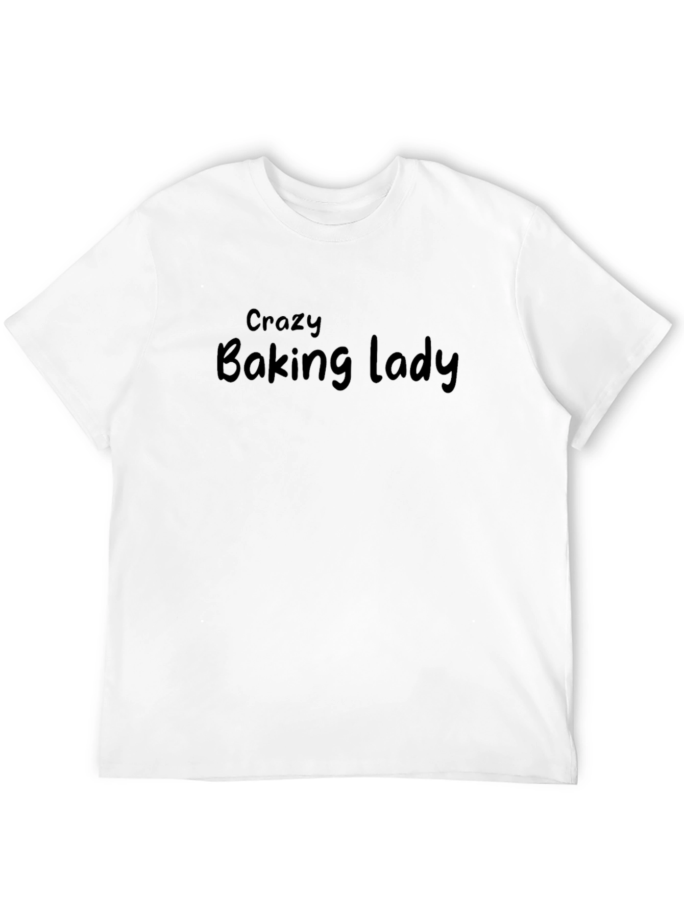 Crazy Baking Lady Black T-Shirt