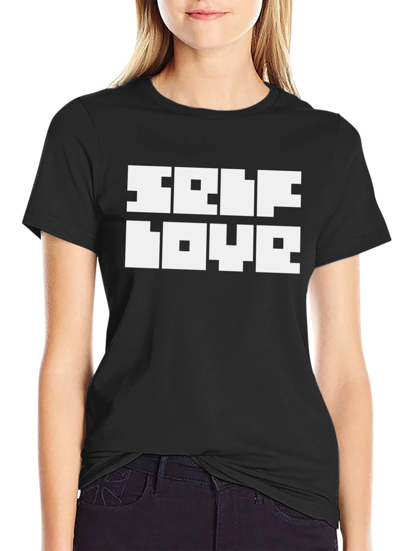 Self Love Graphic Tee - Black Casual T-Shirt