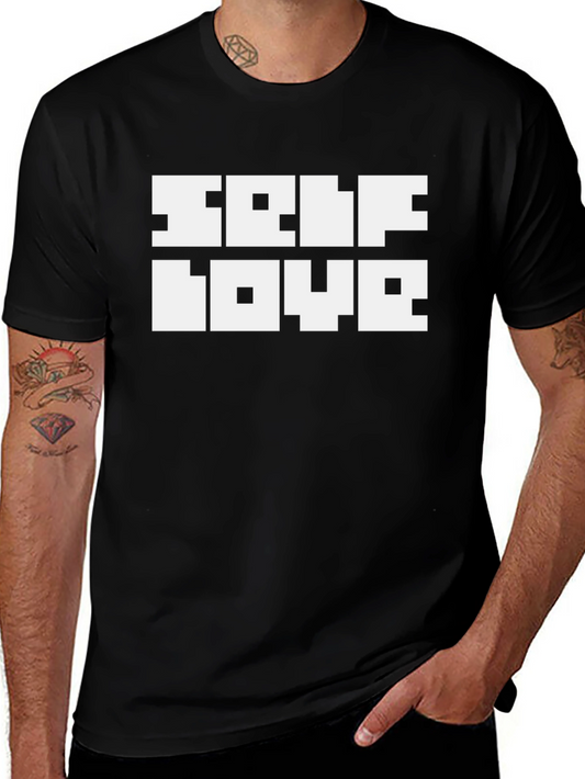 Self Love Graphic Tee - Black Casual T-Shirt