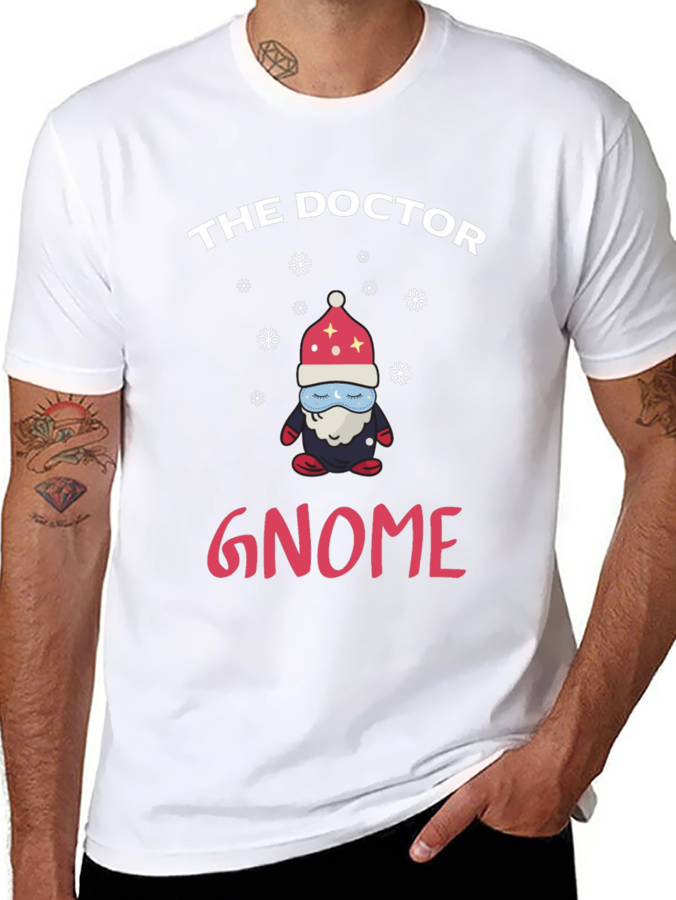 The Doctor Gnome T-Shirt Funny Christmas Holiday Tee